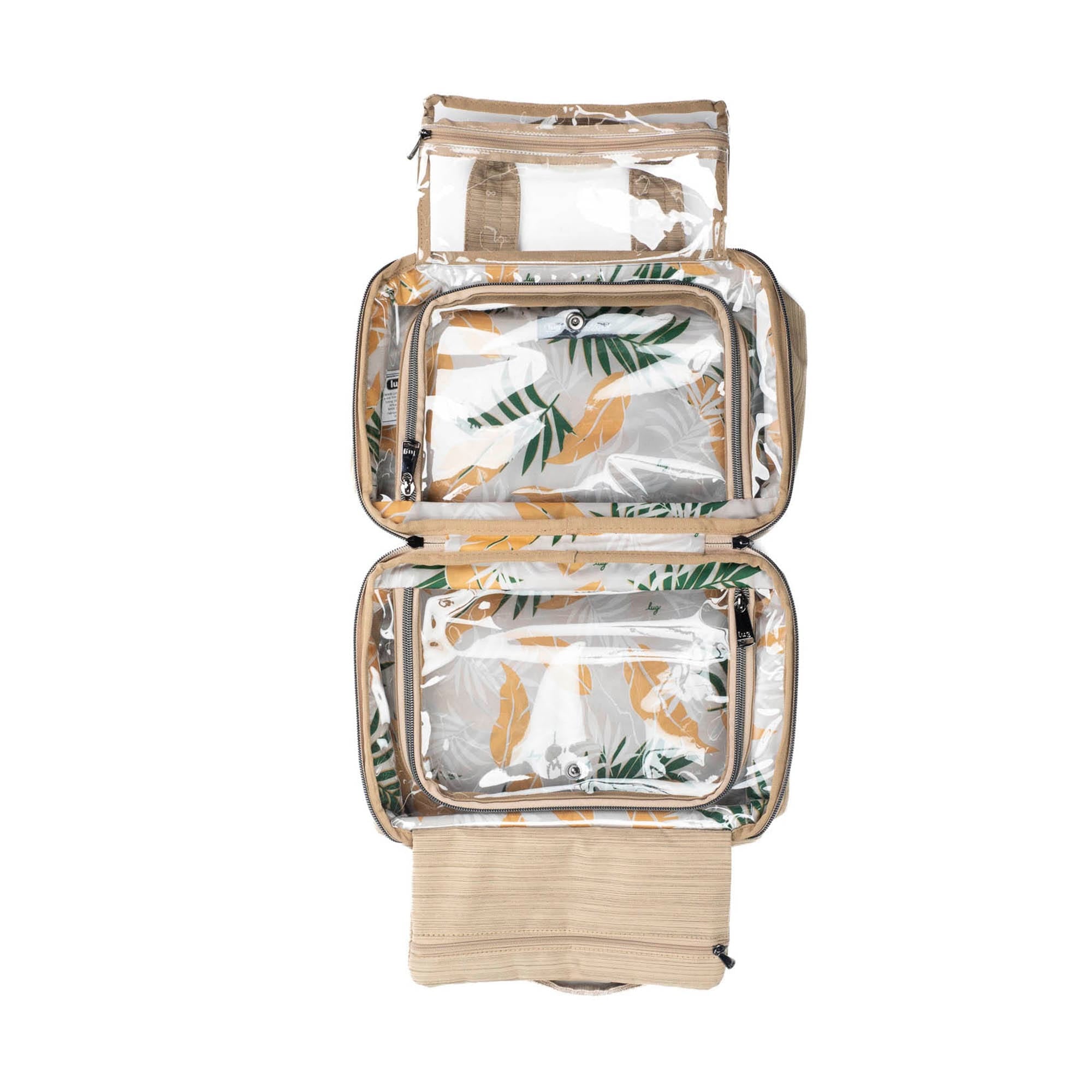 Flatbed Deluxe Cosmetic Case - BRUSHED GOLD - Flatbed_BrushedGold_05