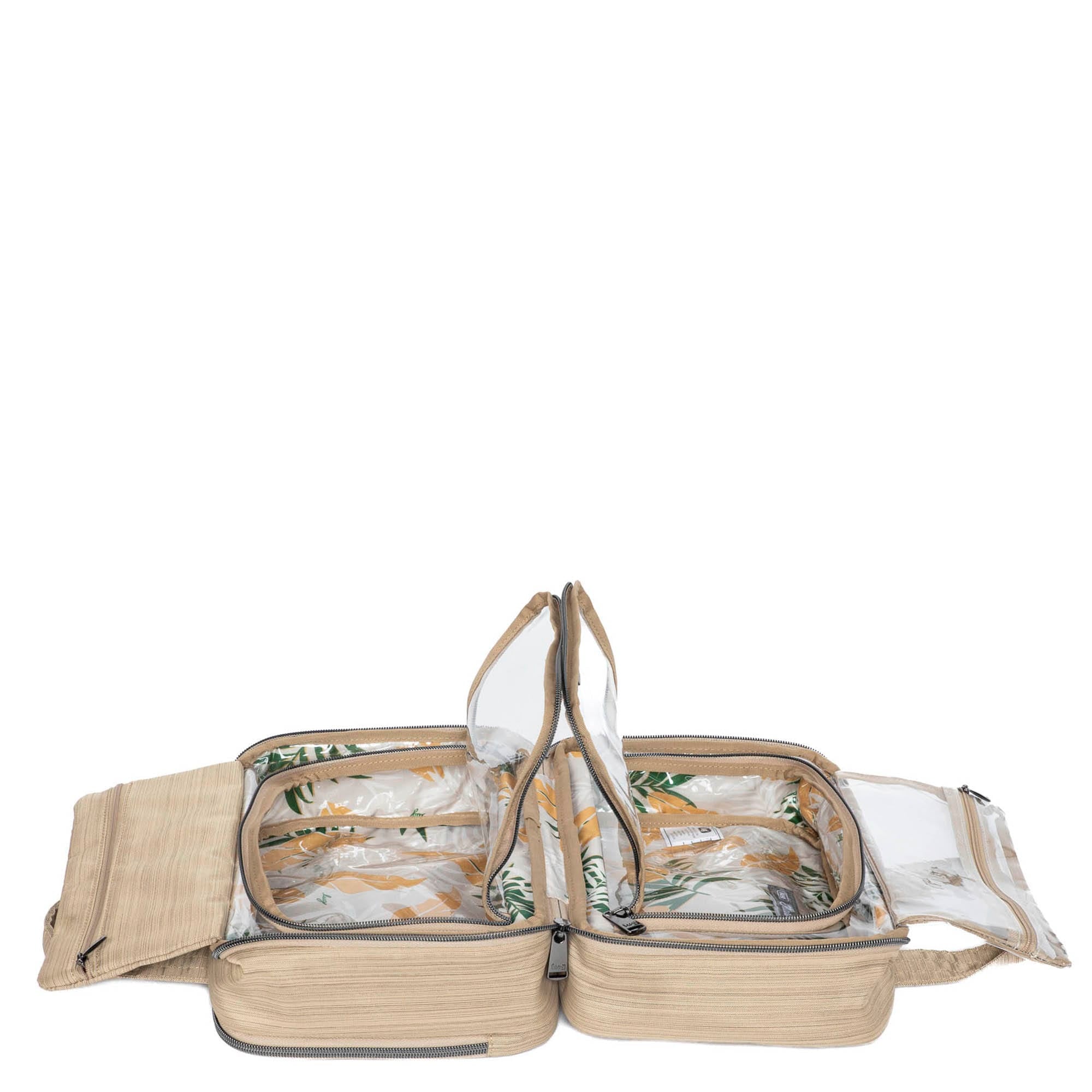 Flatbed Deluxe Cosmetic Case - BRUSHED GOLD - Flatbed_BrushedGold_06