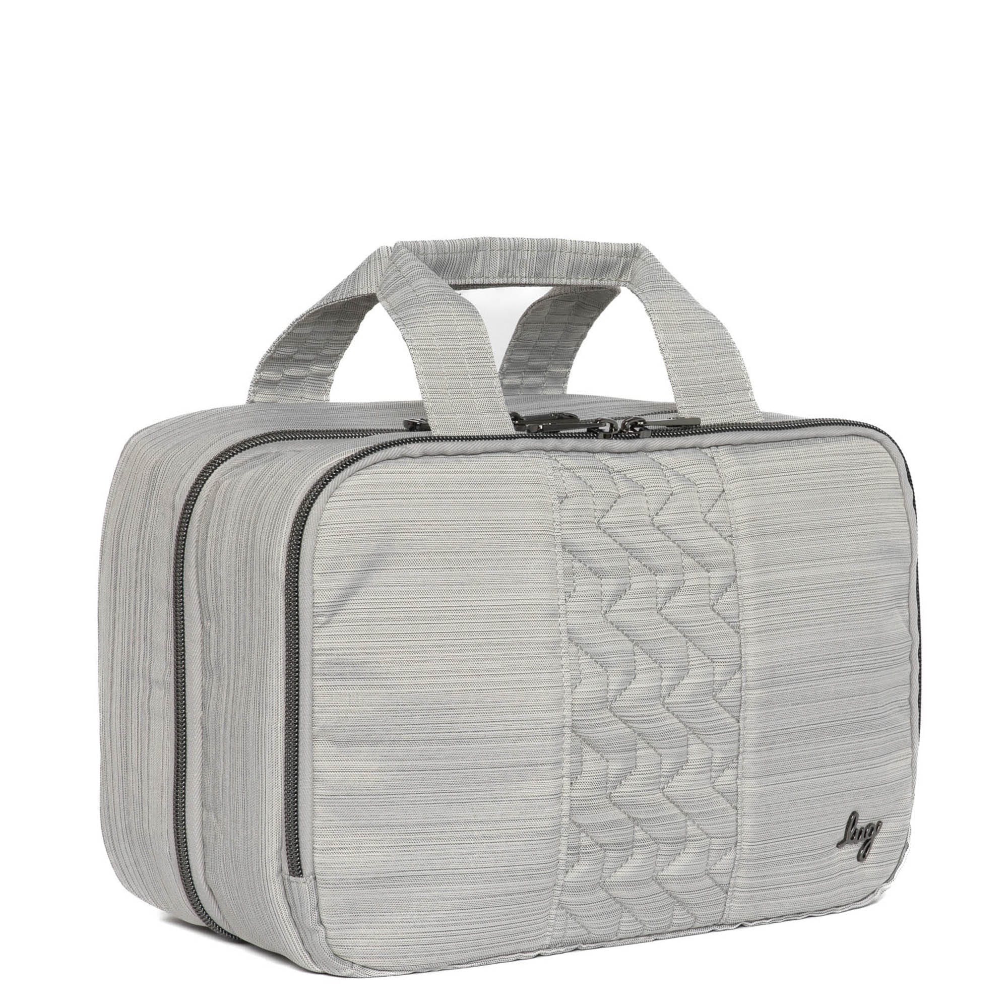 Flatbed Deluxe Cosmetic Case - BRUSHED SILVER - Flatbed_BrushedSilver_02