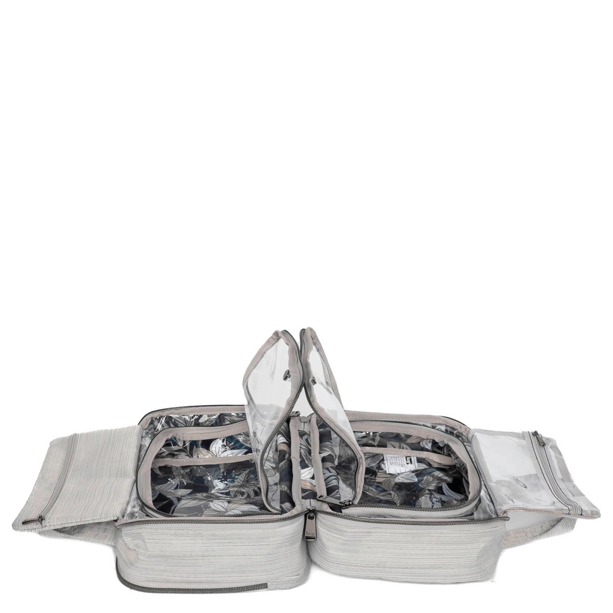 Flatbed Deluxe Cosmetic Case - BRUSHED SILVER - Flatbed_BrushedSilver_06