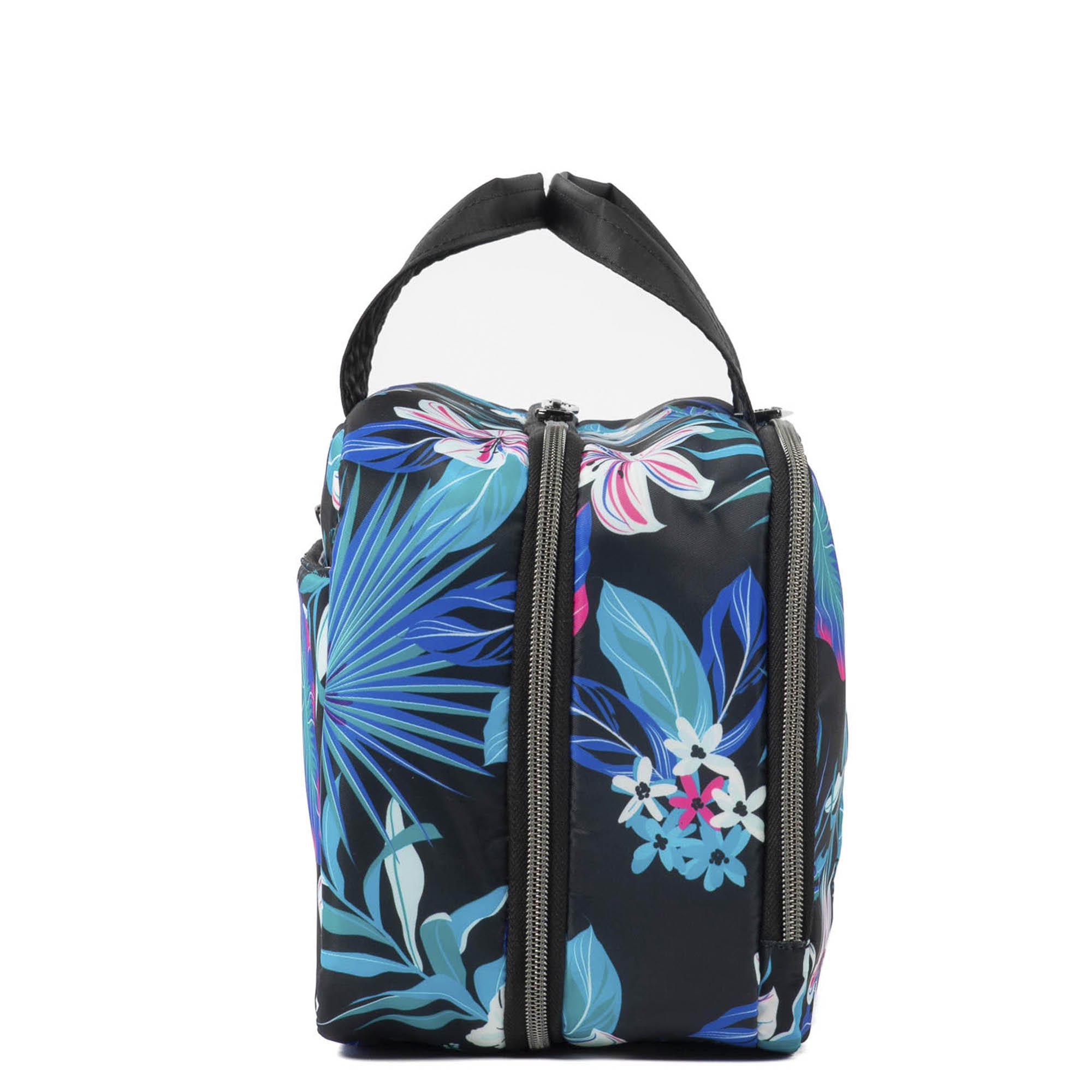 Flatbed Deluxe Cosmetic Case - HIBISCUS MULTI - Flatbed_HibiscusMulti_03