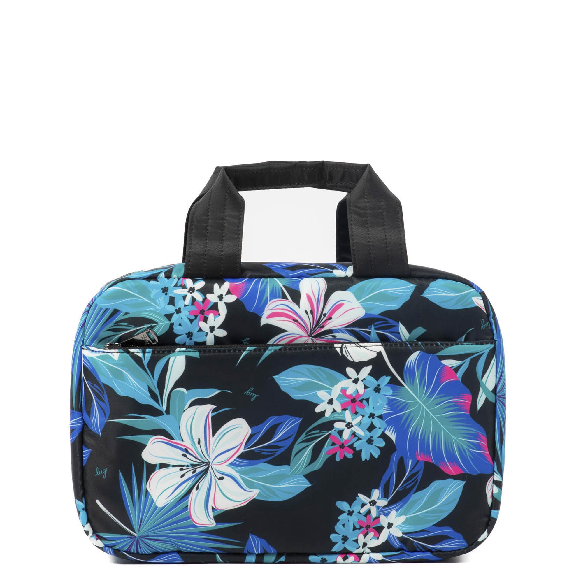 Flatbed Deluxe Cosmetic Case - HIBISCUS MULTI - Flatbed_HibiscusMulti_04