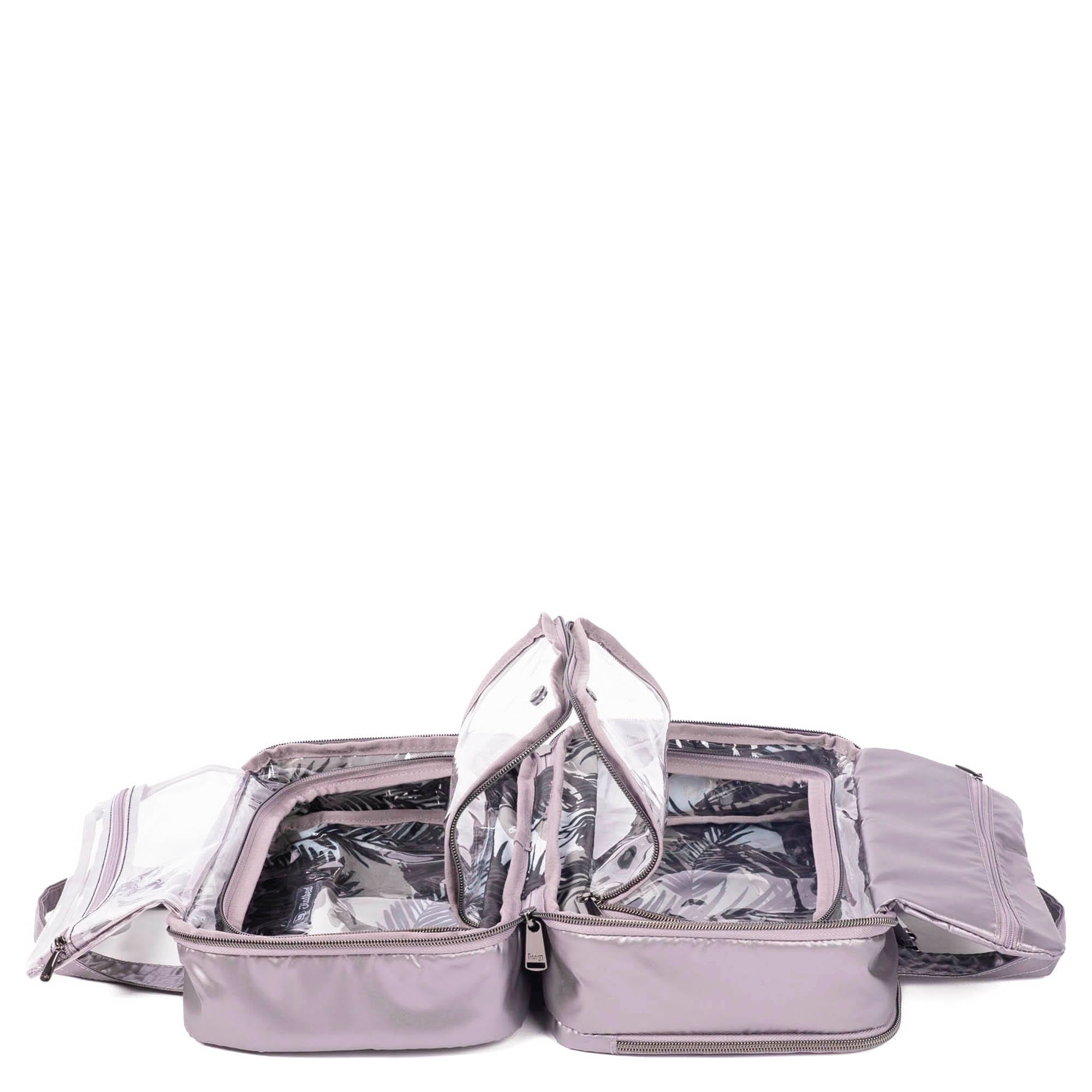 Flatbed Deluxe Cosmetic Case - METALLIC PEARL - Flatbed_MetallicPearl_06