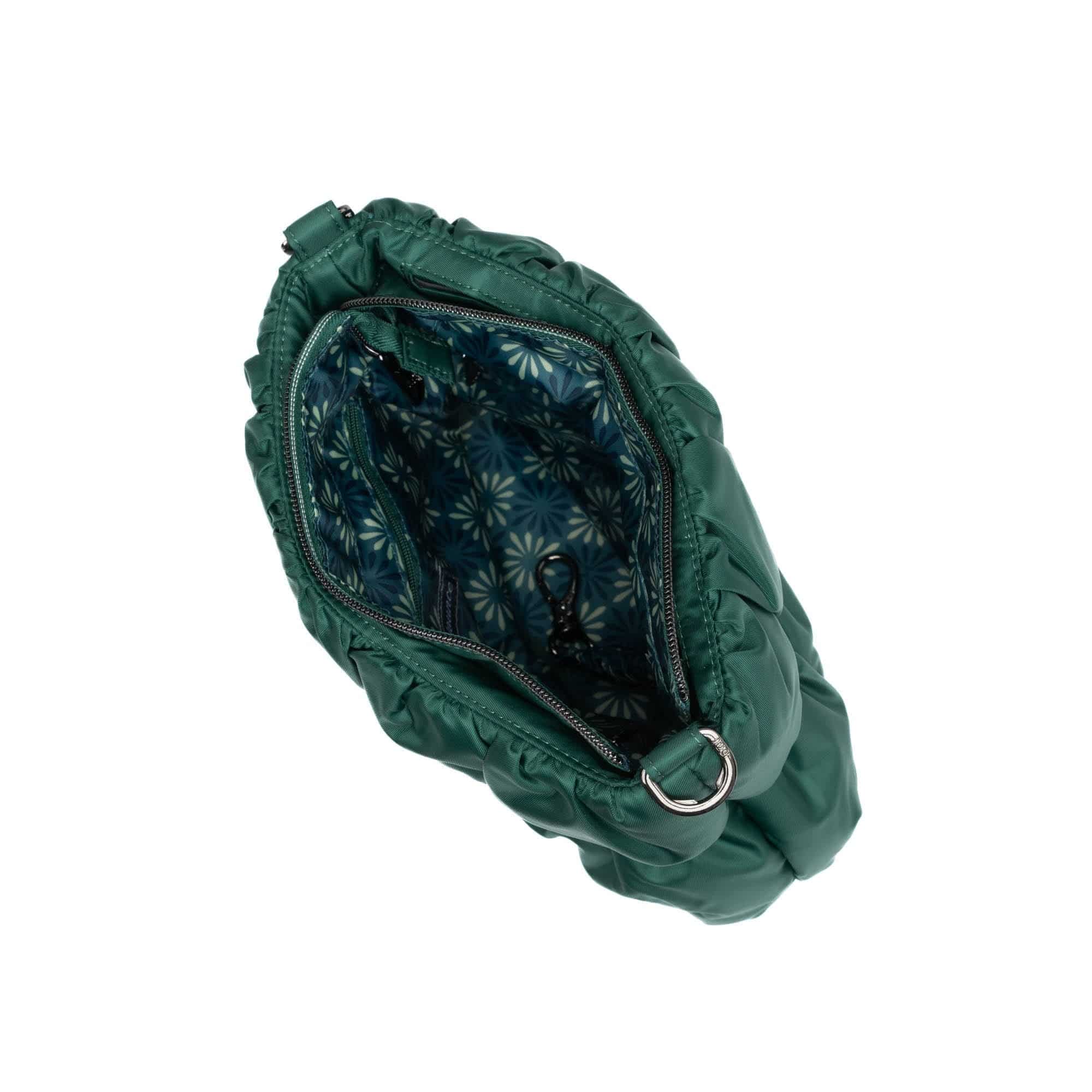 Flounce Ruched Crossbody Bag - WICKEDLY GREEN - Flounce_WickedlyGreen_05