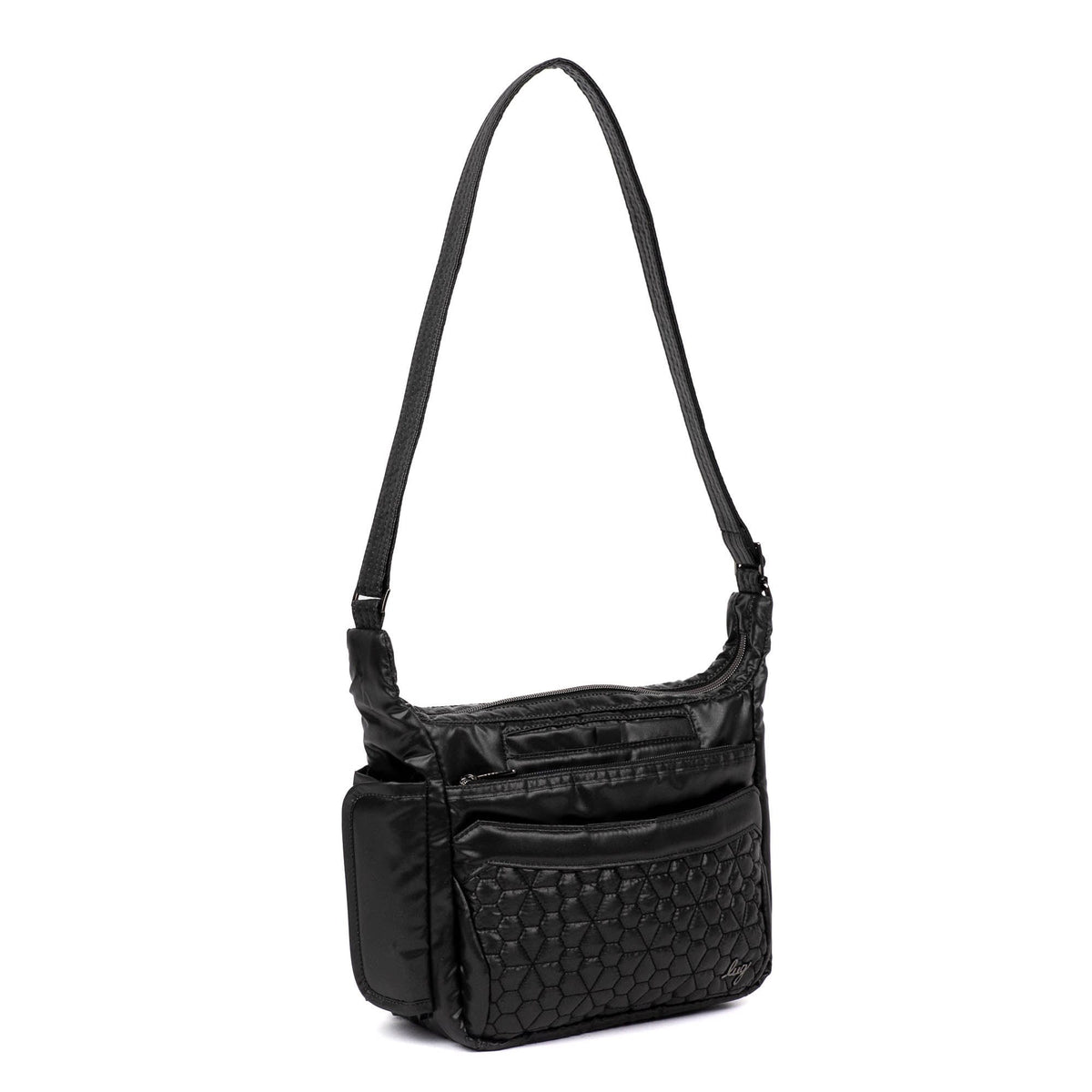 Flutter SE Crossbody Bag - METALLIC BLACK - FlutterSE_MetallicBlack_02