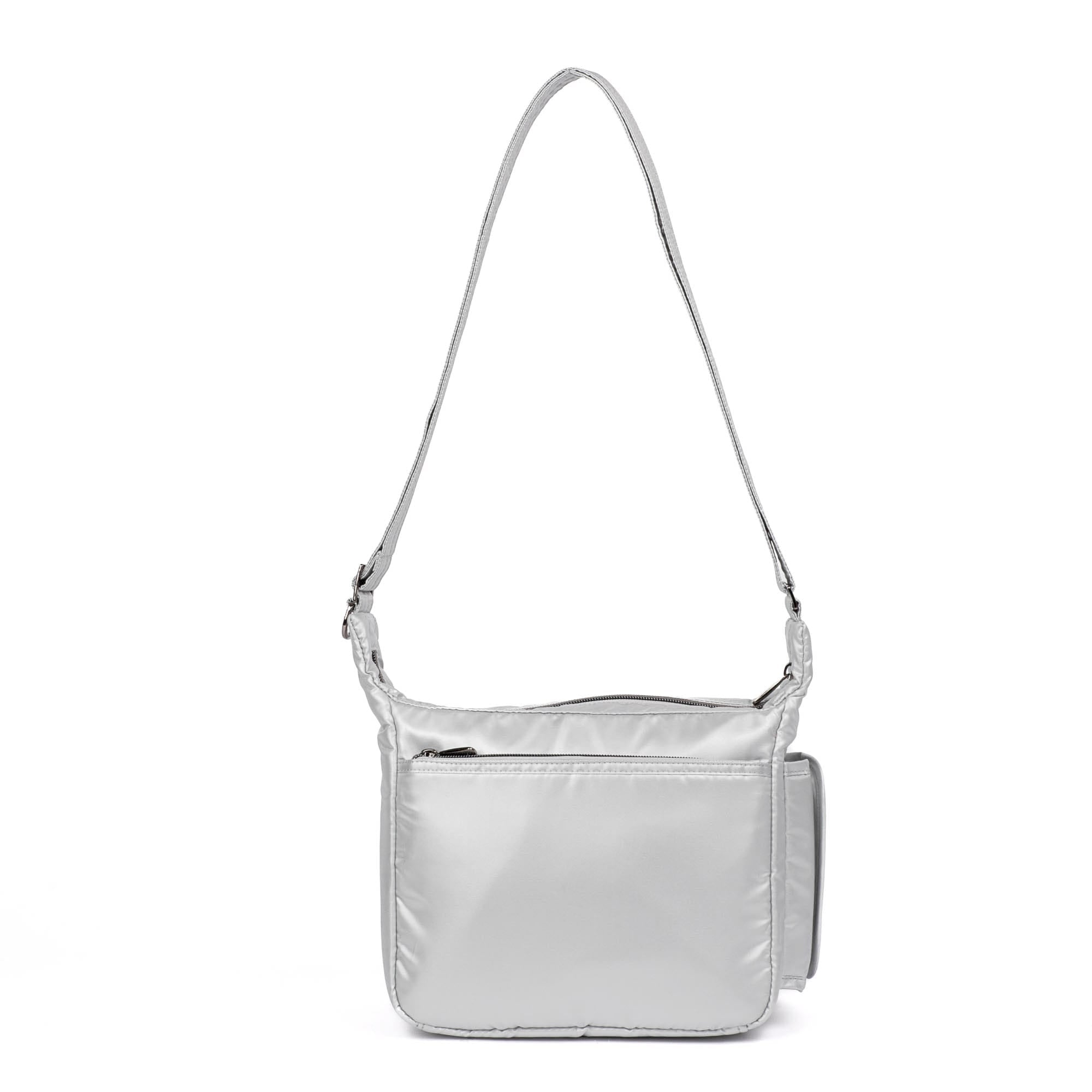 Flutter SE Crossbody Bag - METALLIC SILVER - FlutterSE_MetallicSilver_04