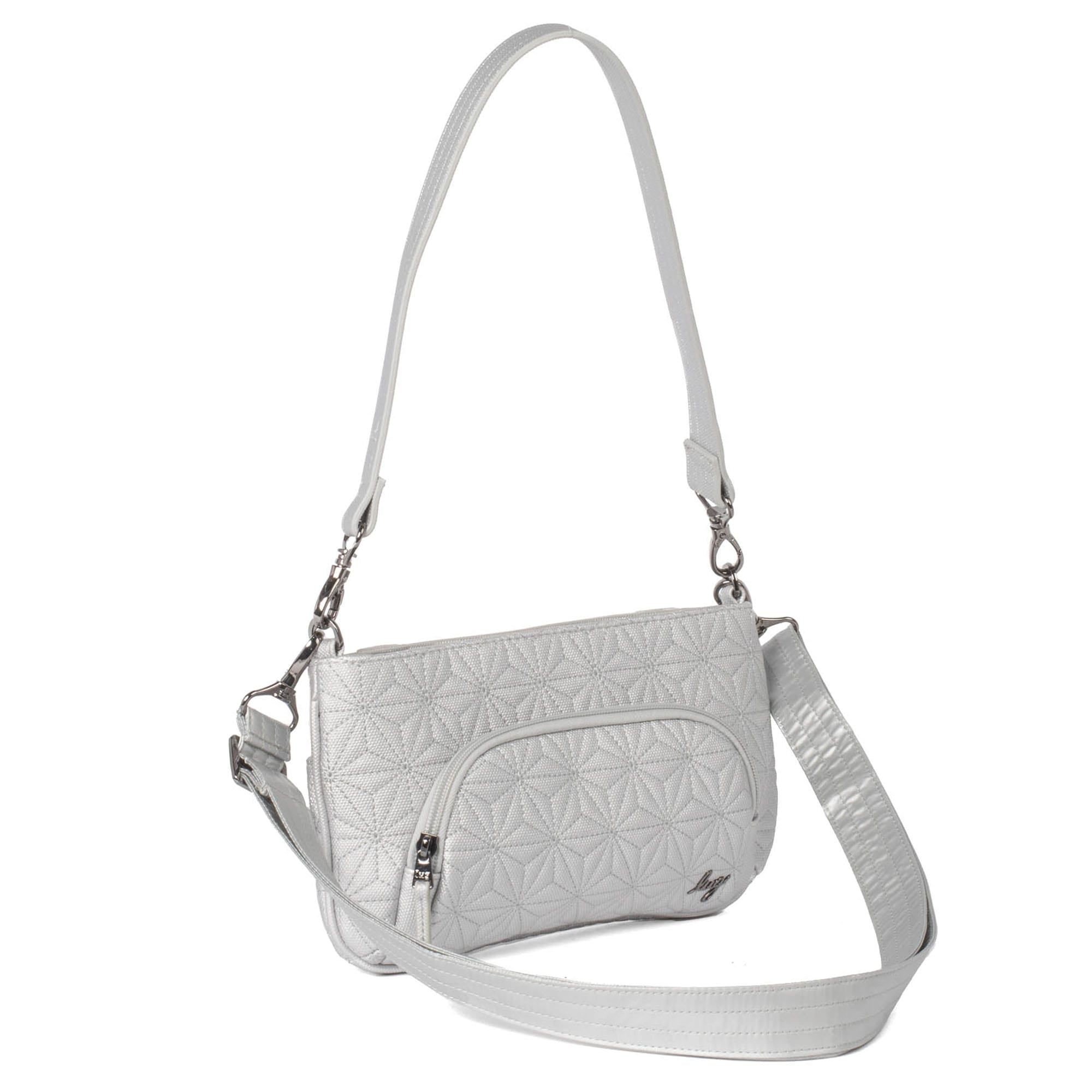 Flyer Matte Luxe VL Convertible Crossbody Bag - METALLIC SILVER - Flyer_MatteLuxe_MetallicSilver_02