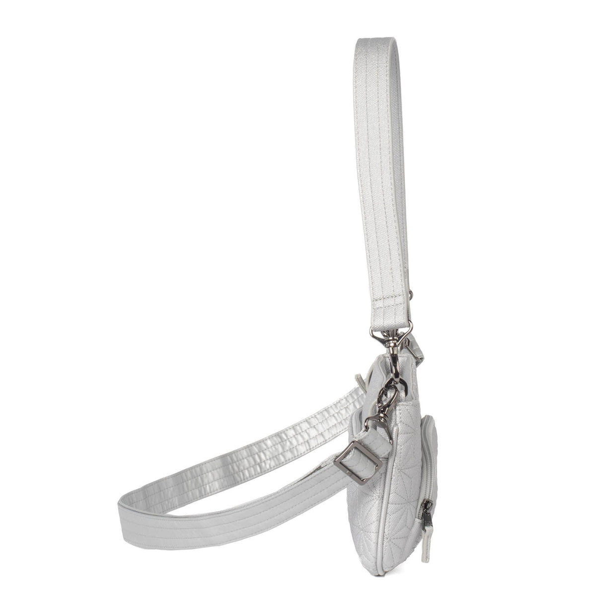 Flyer Matte Luxe VL Convertible Crossbody Bag - METALLIC SILVER - Flyer_MatteLuxe_MetallicSilver_03