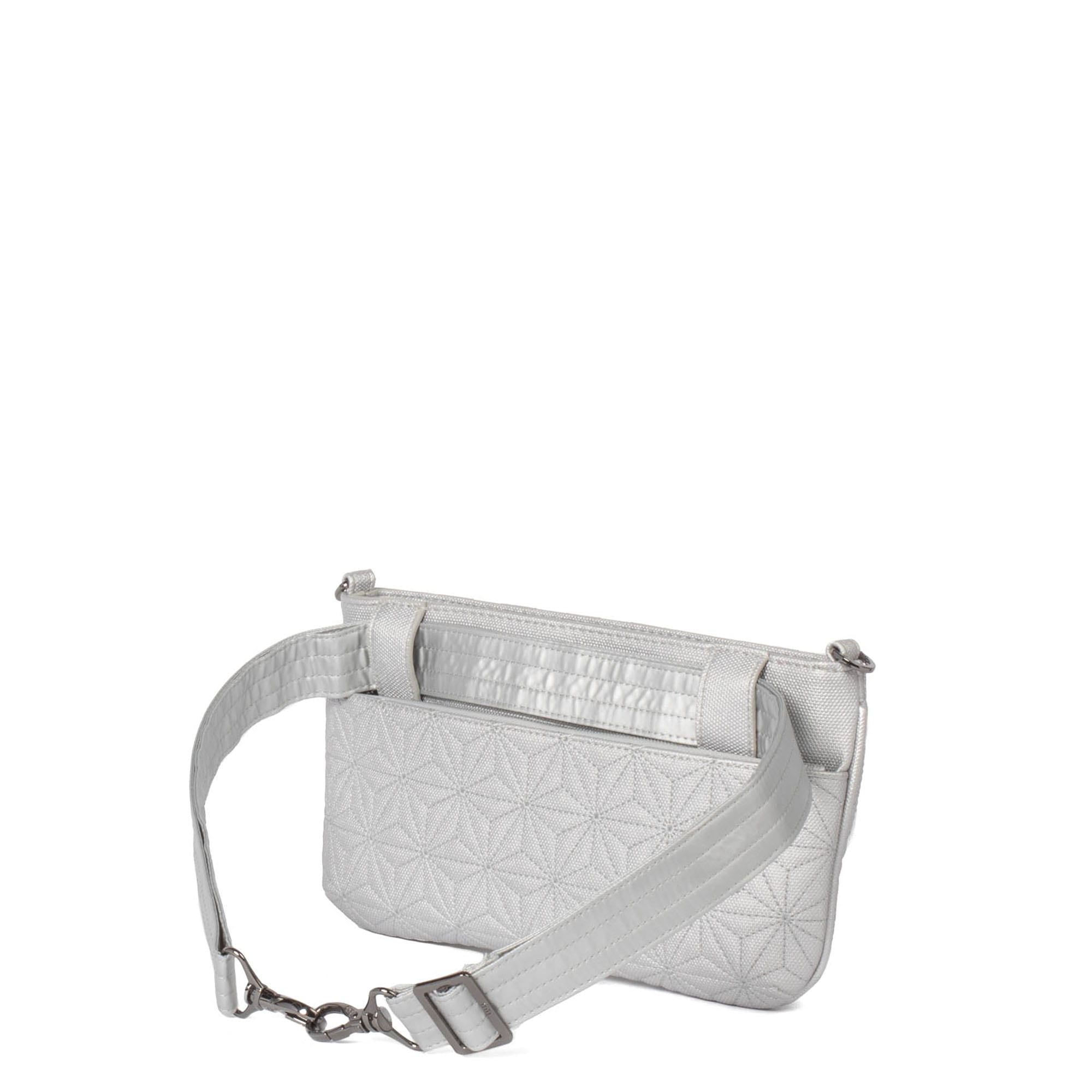 Flyer Matte Luxe VL Convertible Crossbody Bag - METALLIC SILVER - Flyer_MatteLuxe_MetallicSilver_04