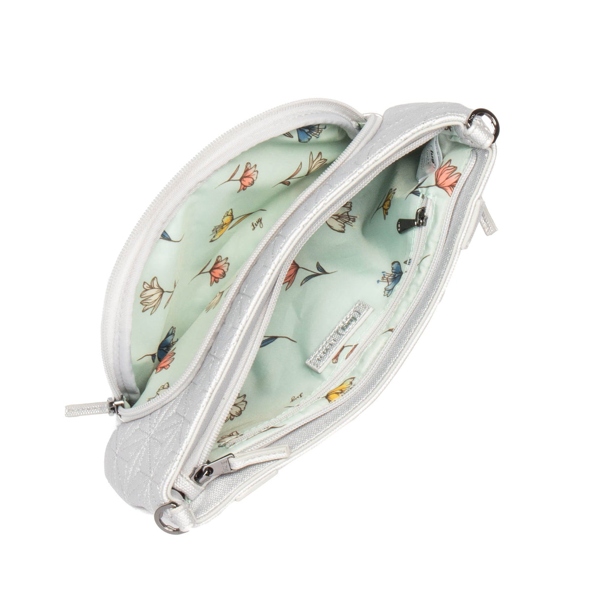 Flyer Matte Luxe VL Convertible Crossbody Bag - METALLIC SILVER - Flyer_MatteLuxe_MetallicSilver_05