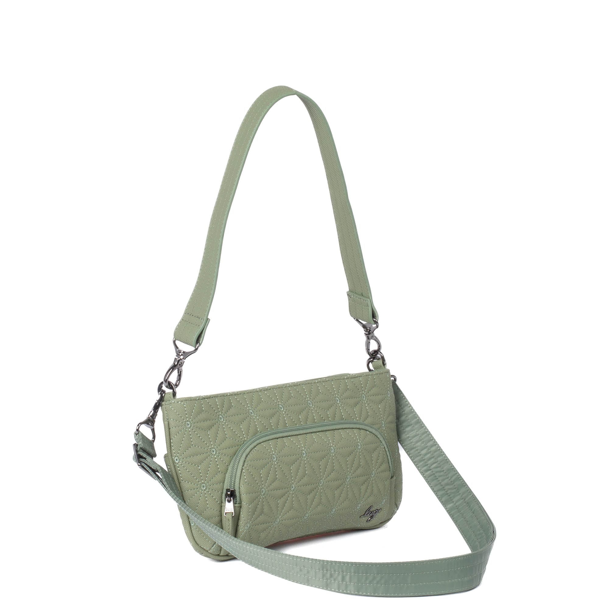 Flyer Matte Luxe VL Convertible Crossbody Bag - SAGE GREEN - Flyer_MatteLuxe_Sage_02