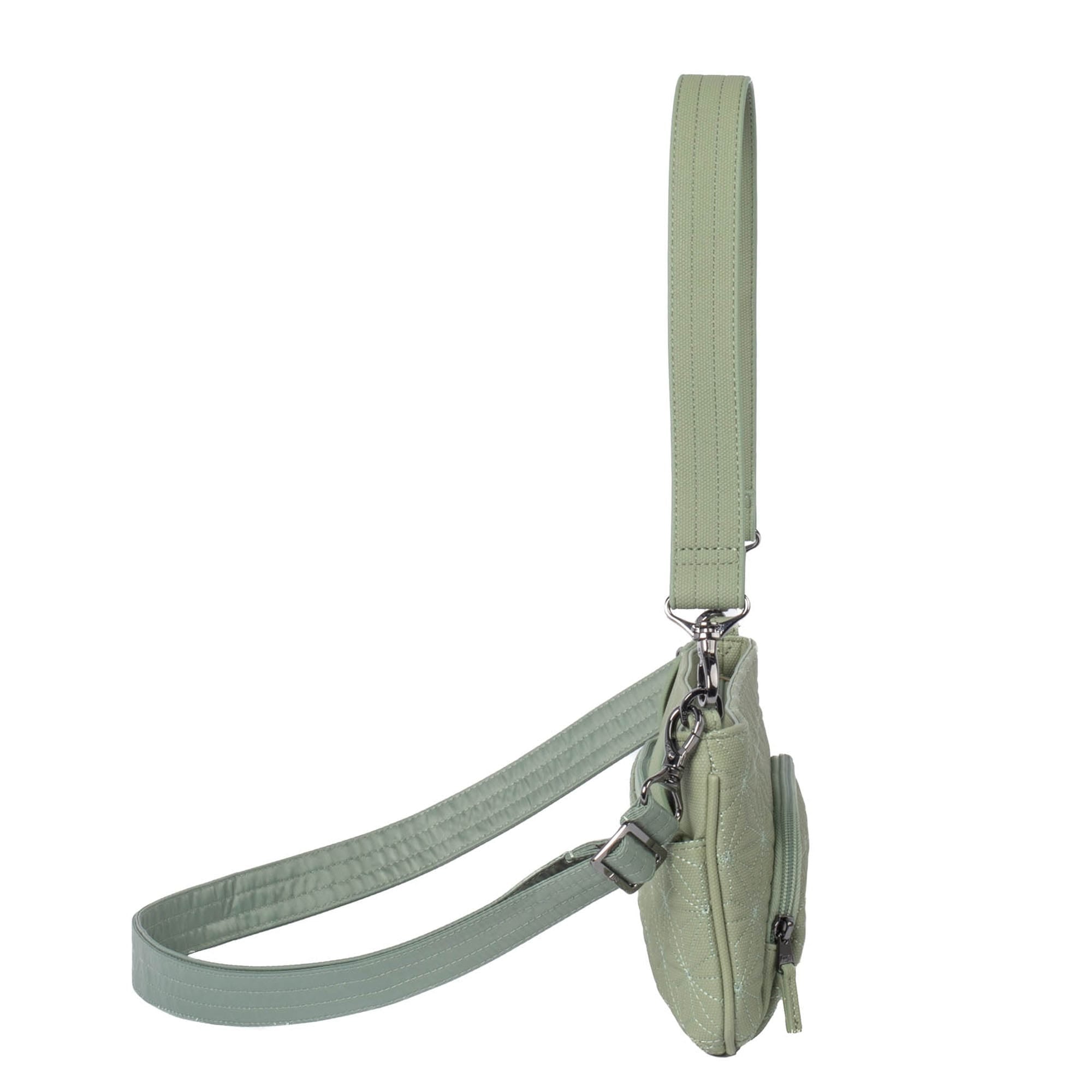 Flyer Matte Luxe VL Convertible Crossbody Bag - SAGE GREEN - Flyer_MatteLuxe_Sage_03