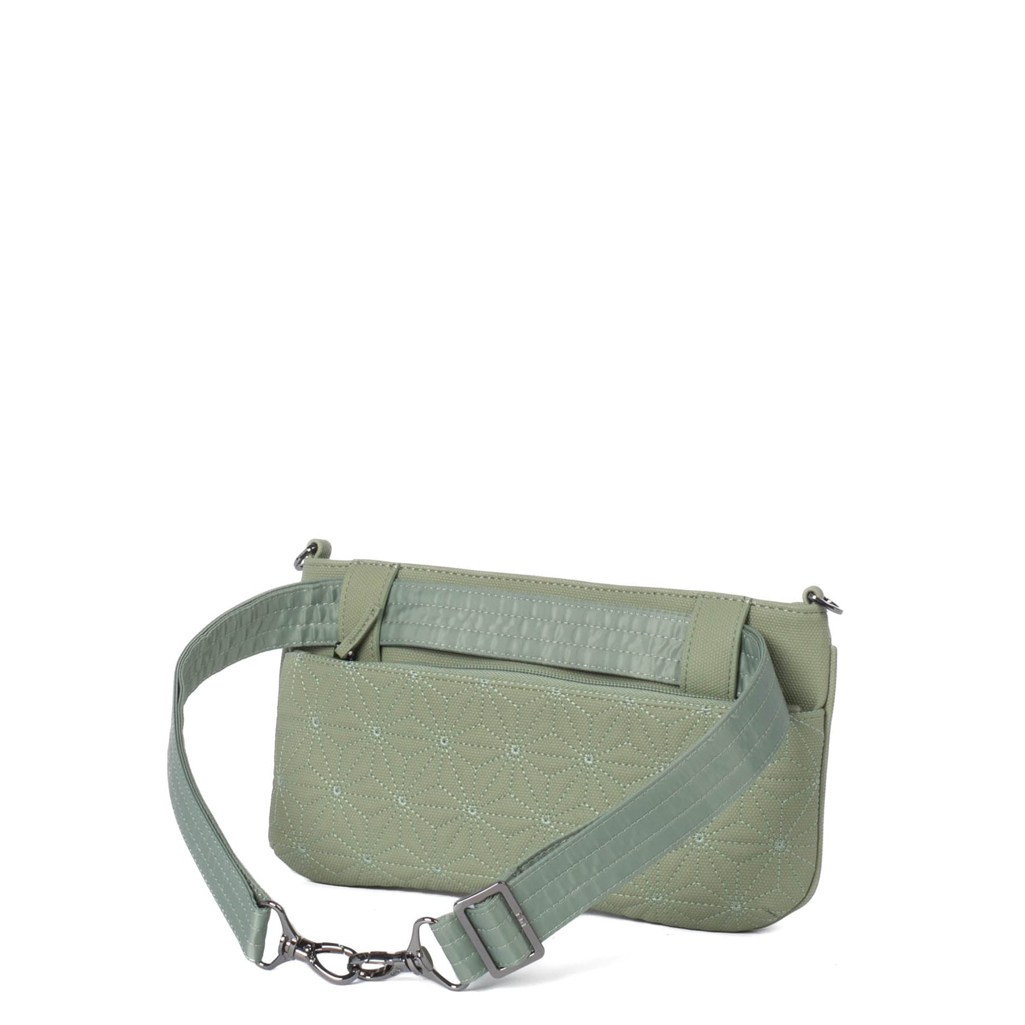 Flyer Matte Luxe VL Convertible Crossbody Bag - SAGE GREEN - Flyer_MatteLuxe_Sage_04