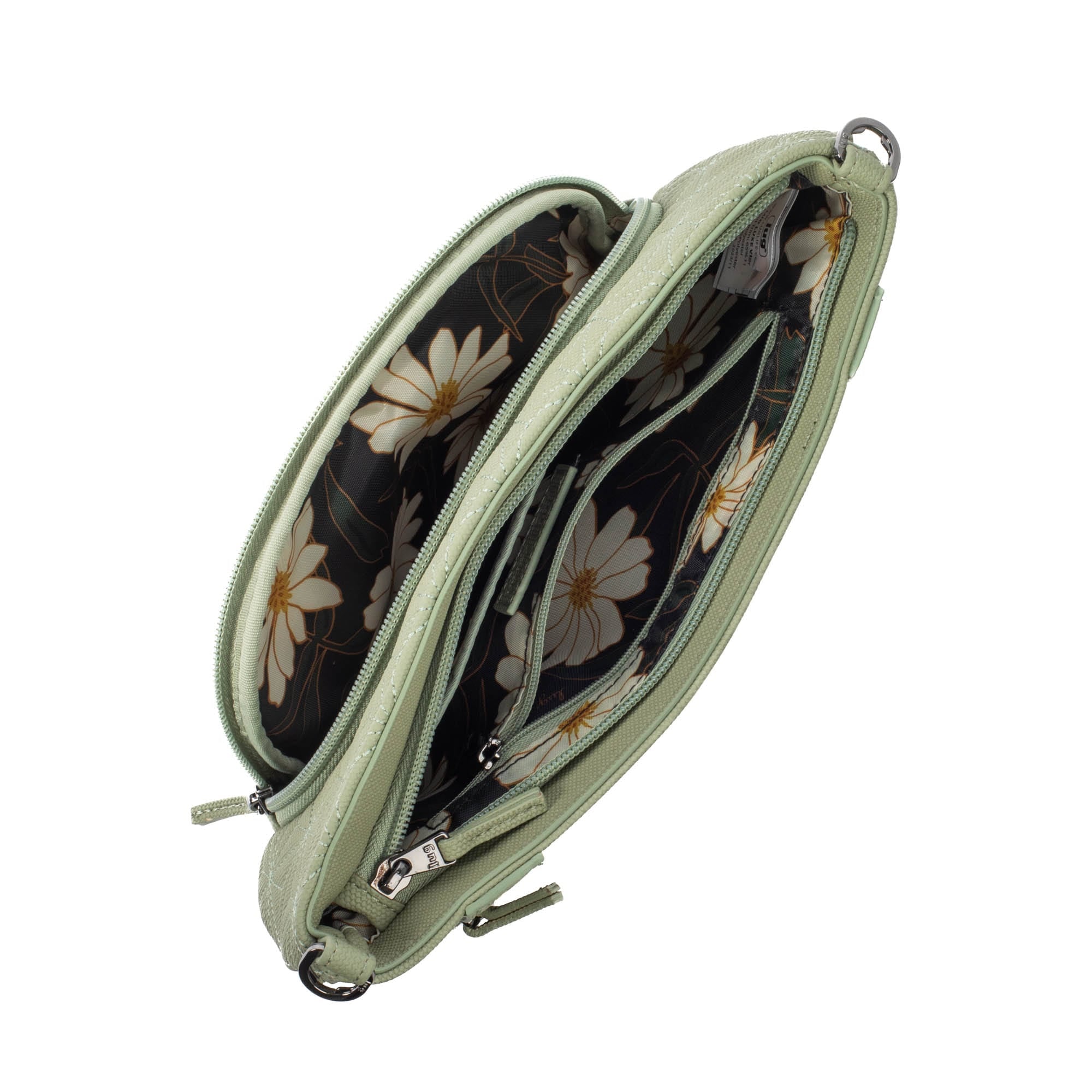 Flyer Matte Luxe VL Convertible Crossbody Bag - SAGE GREEN - Flyer_MatteLuxe_Sage_05