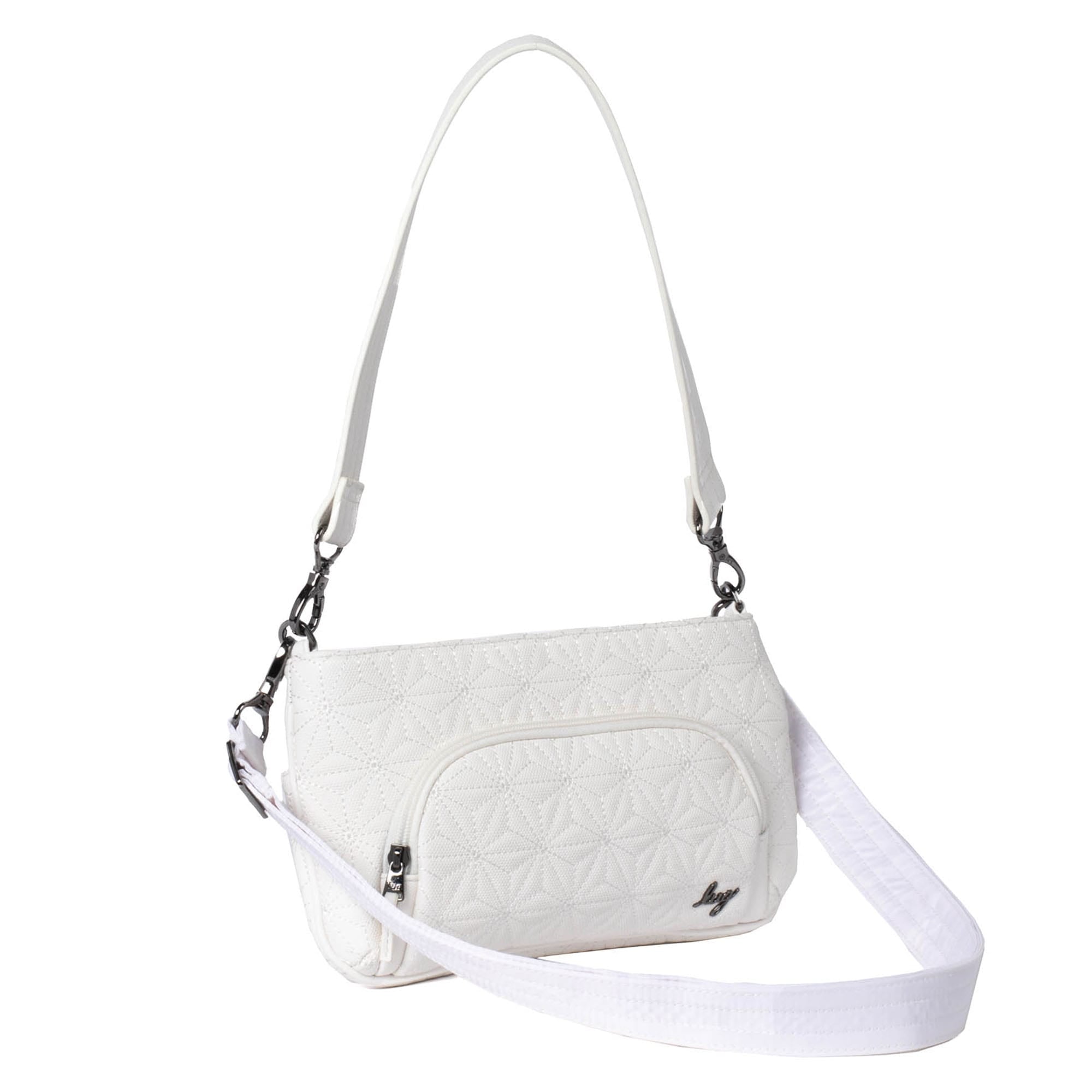 Flyer Matte Luxe VL Convertible Crossbody Bag - WHITE - Flyer_MatteLuxe_White_02