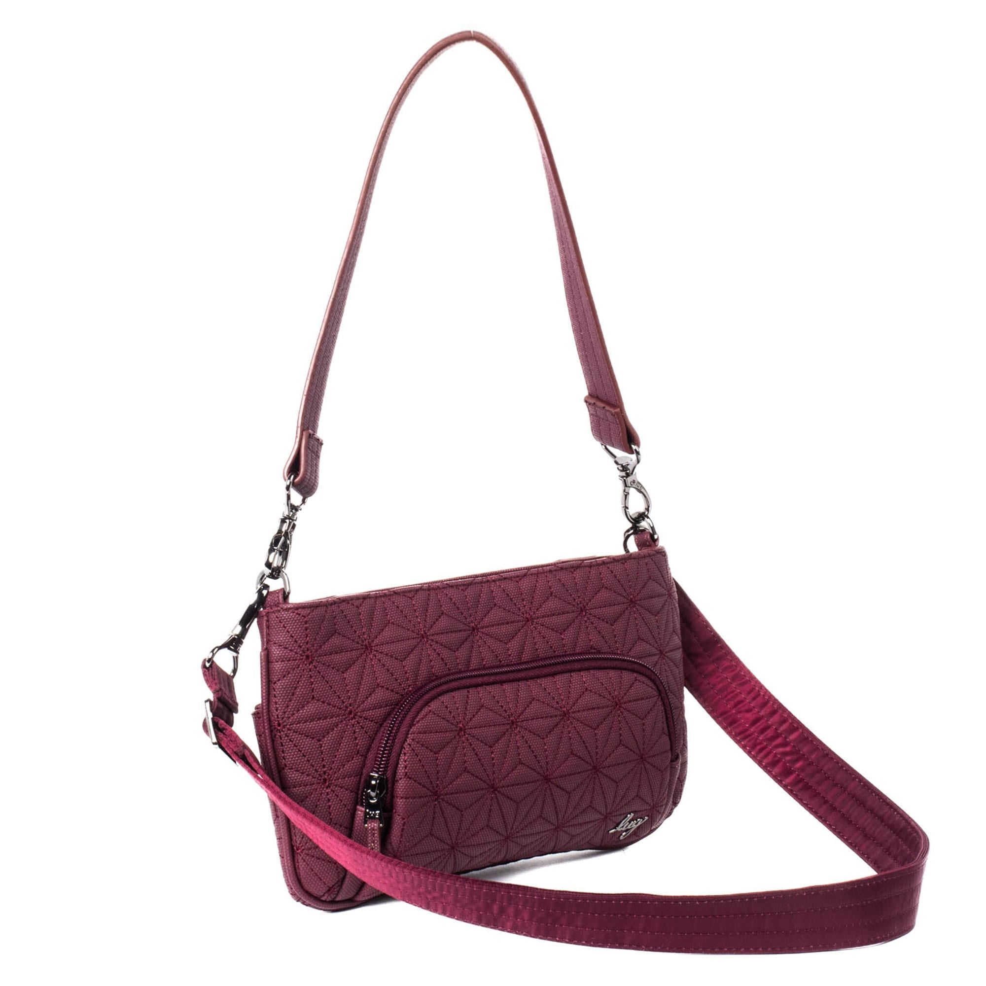 Flyer Matte Luxe VL Convertible Crossbody Bag - WINE - Flyer_MatteLuxe_Wine_02