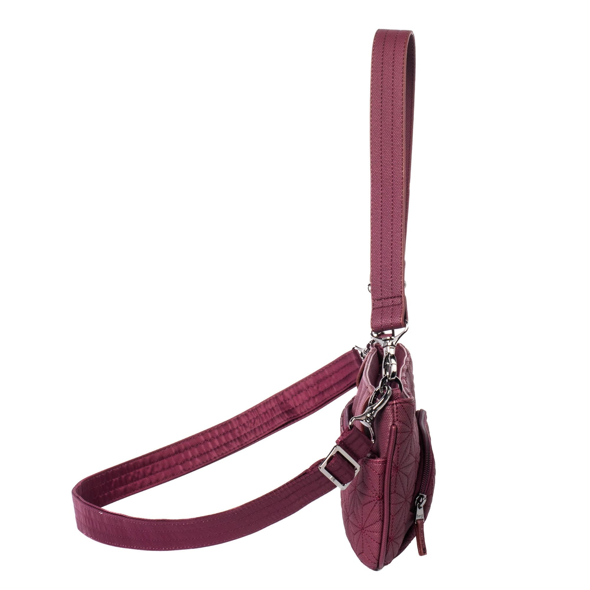 Flyer Matte Luxe VL Convertible Crossbody Bag - WINE - Flyer_MatteLuxe_Wine_03