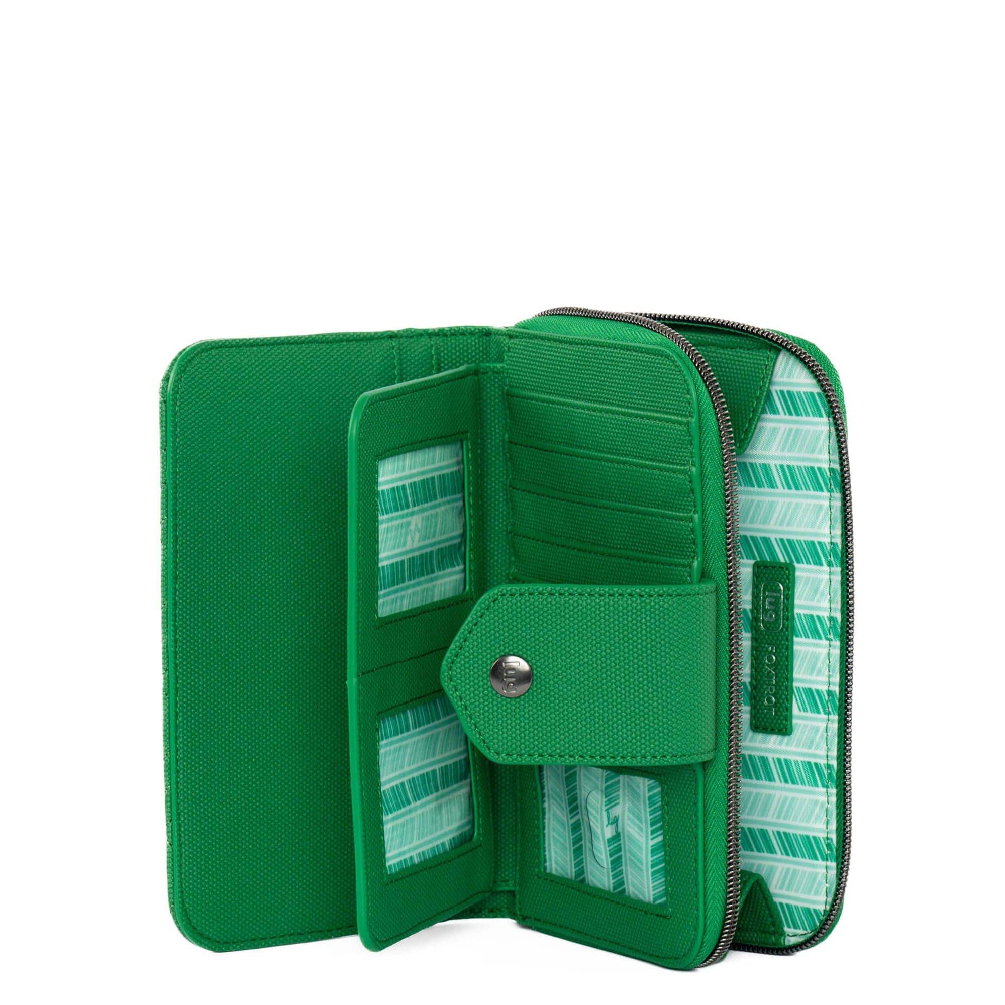 Foxtrot Matte Luxe VL RFID Wallet - EMERALD GREEN - Foxtrot_MatteLuxe_EmeraldGreen_03