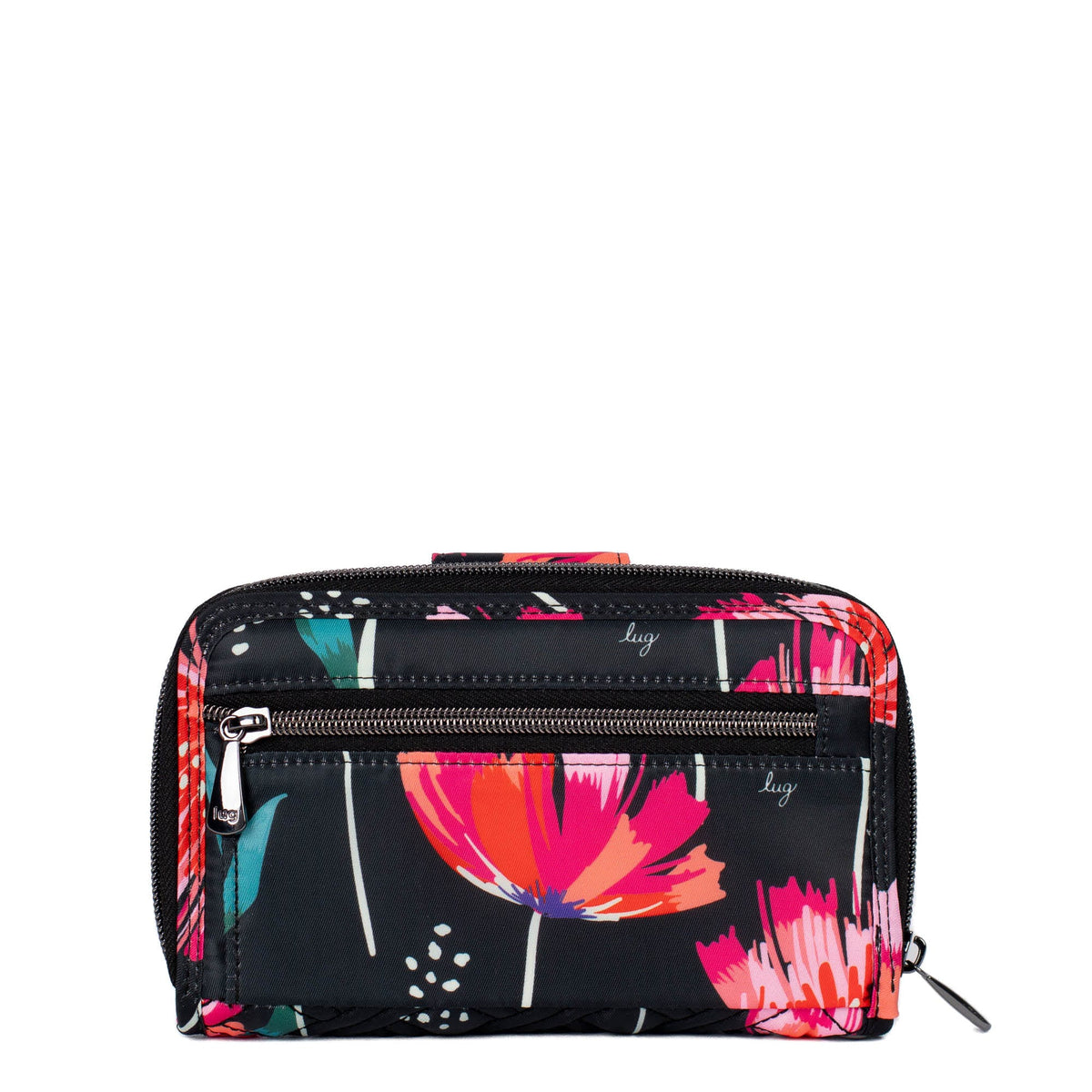 Foxtrot RFID Wallet - POMPOM FLORAL BLACK - Foxtrot_PompomFloralBlack_03