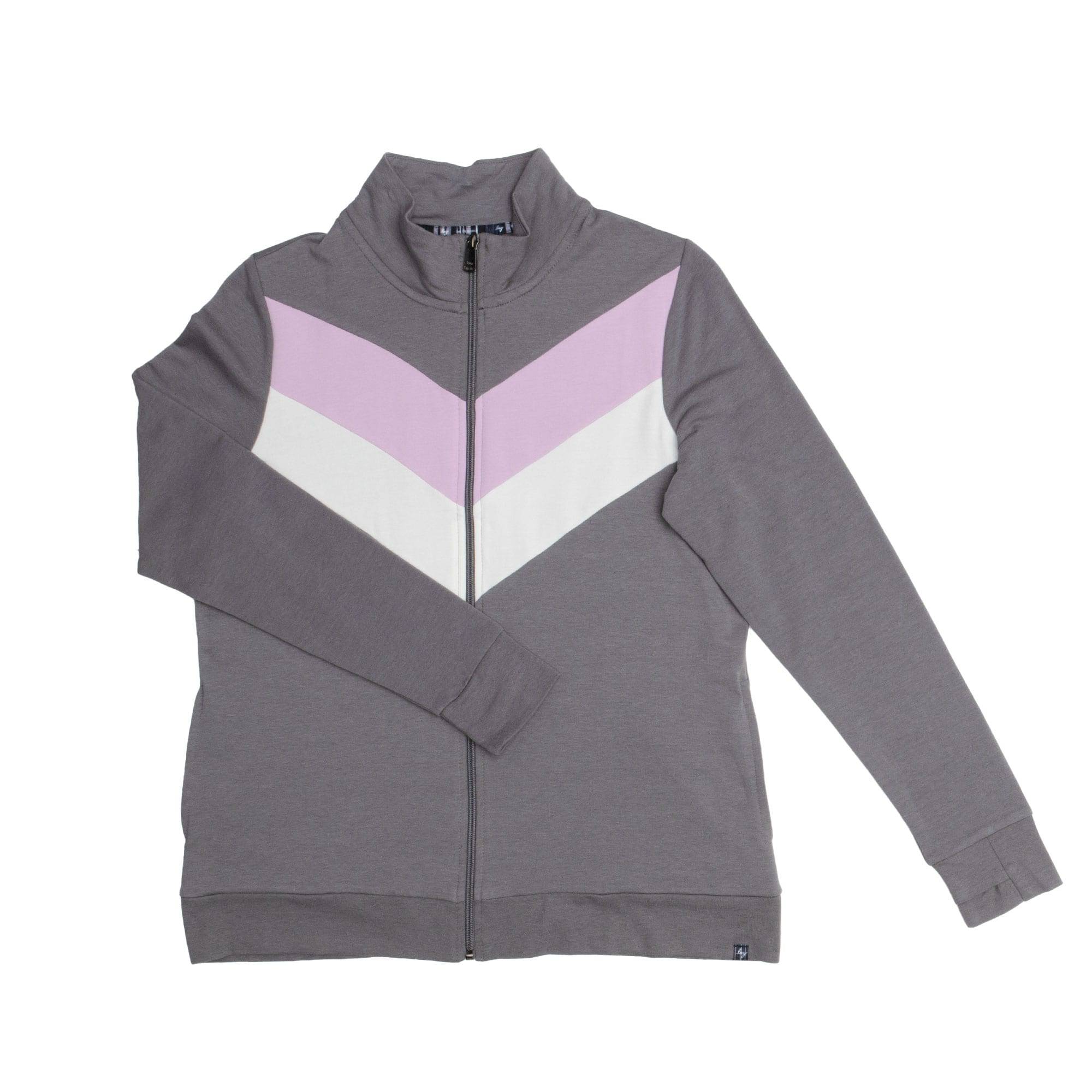 Galley French Terry Zip-Up Jacket - FOG GREY - GalleyFrenchTerryJacket_FogGrey_Flatlay