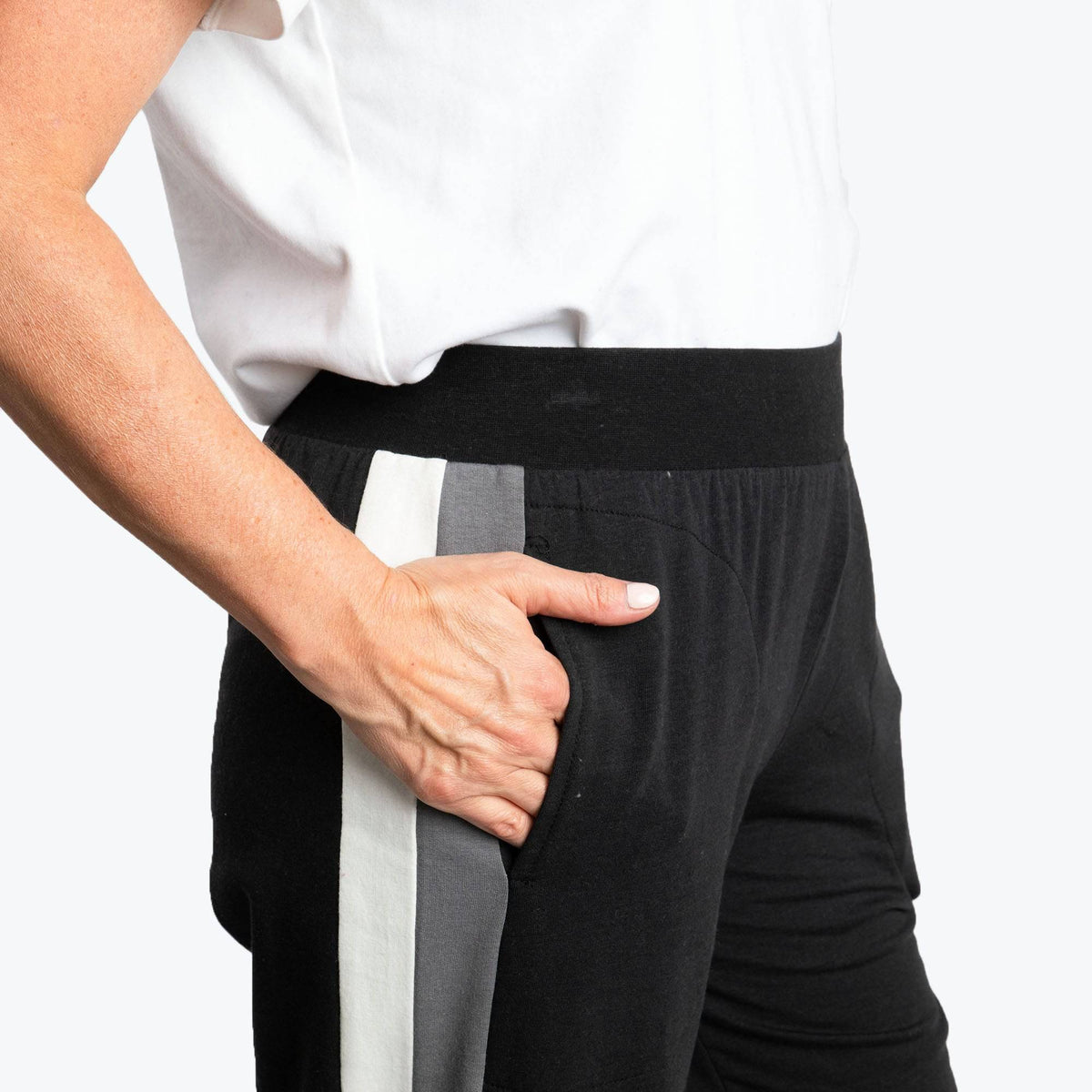 Galley French Terry Straight Leg Pants - BLACK - GalleyFrenchTerryPants_Black_03