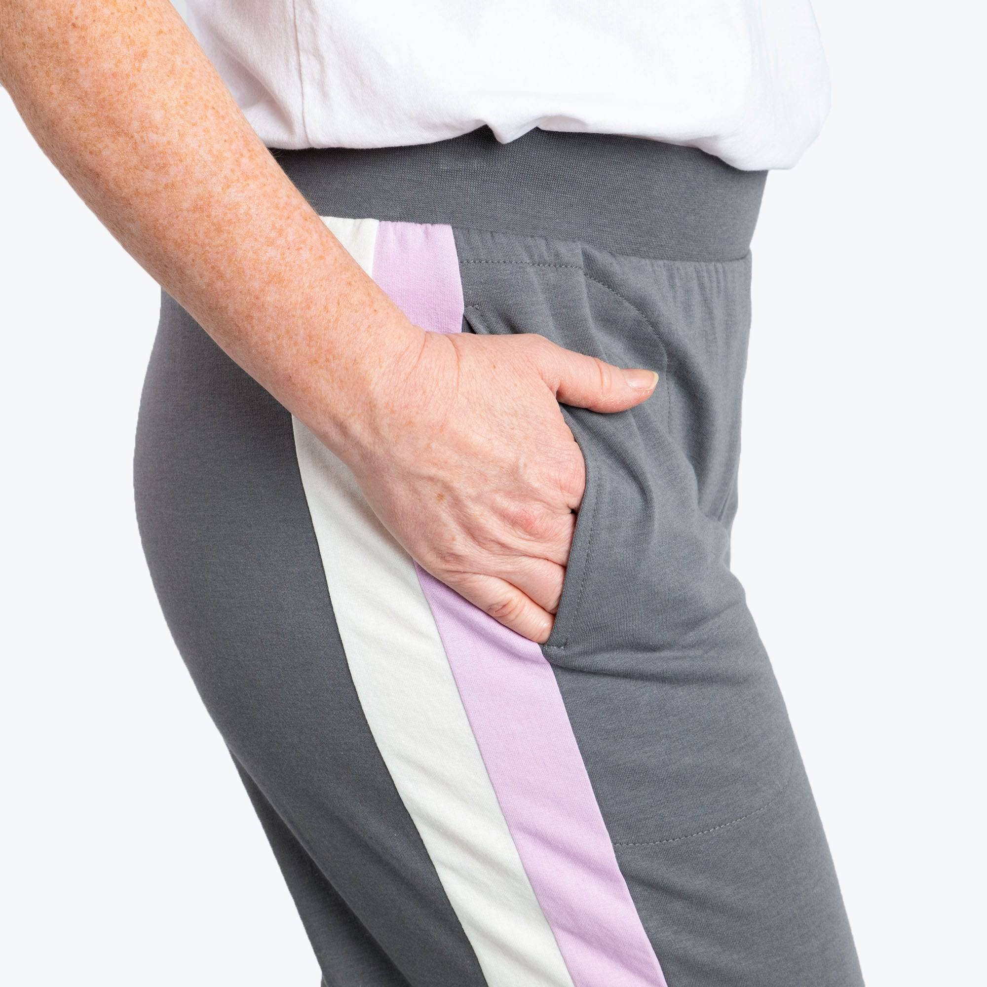 Galley French Terry Straight Leg Pants - FOG GREY - GalleyFrenchTerryPants_FogGrey_03