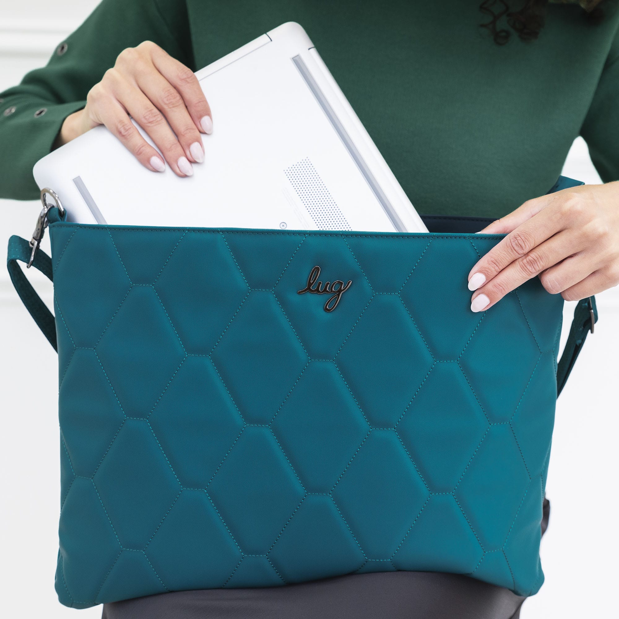 Galley Satin Luxe VL Portfolio Crossbody Bag - - Galley_Lifestyle_03