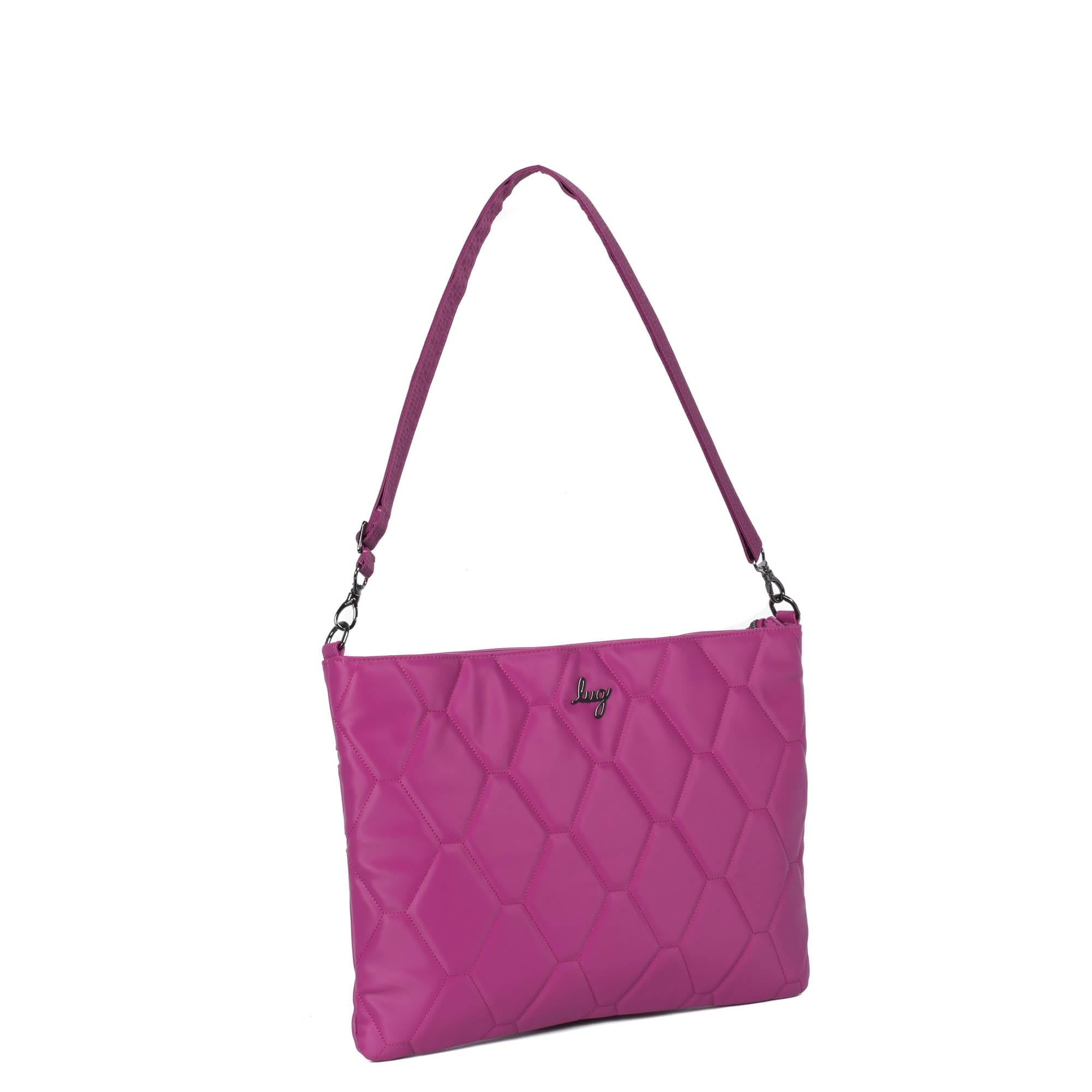 Galley Satin Luxe VL Portfolio Crossbody Bag - ORCHID - Galley_OrchidSatinVL_02