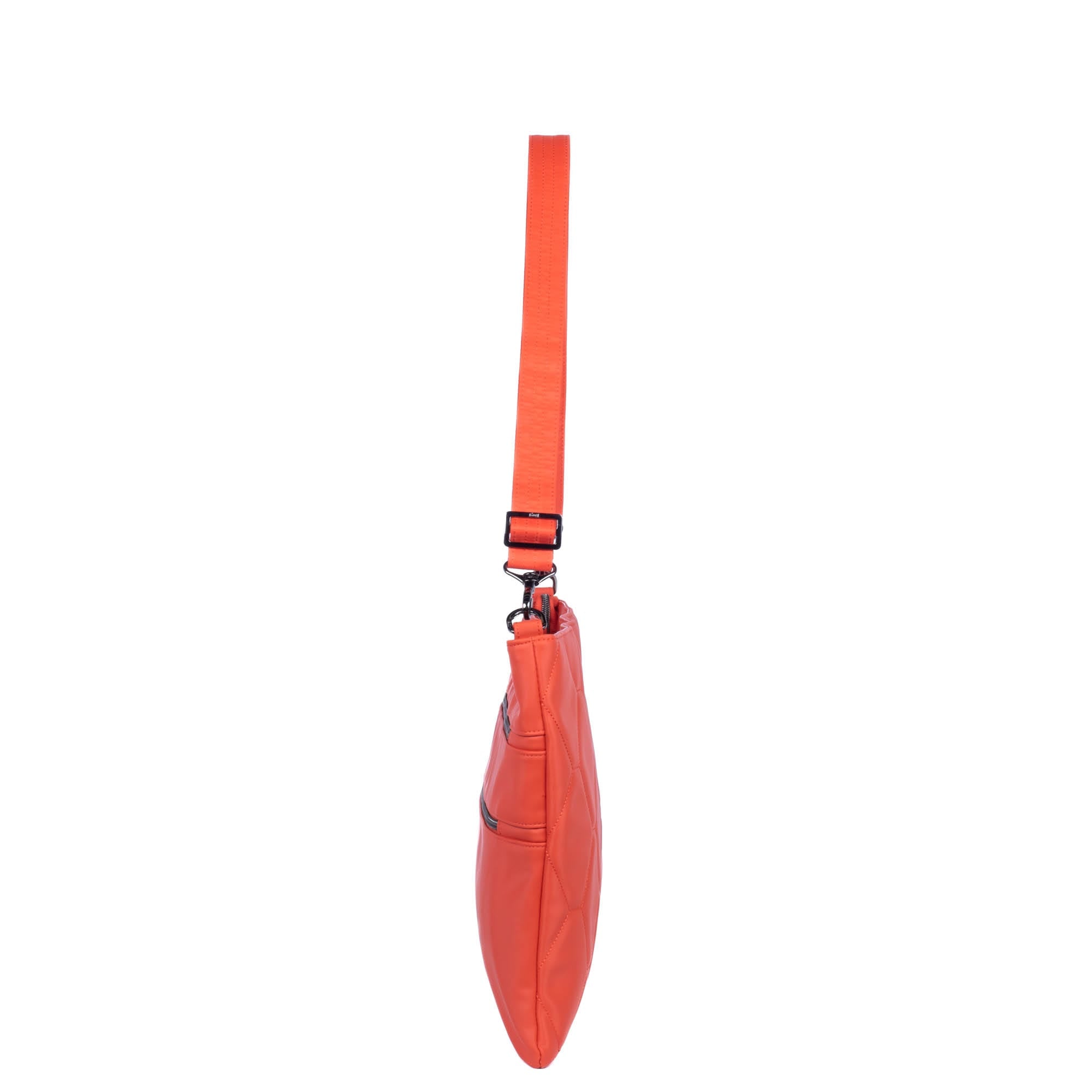 Galley Satin Luxe VL Portfolio Crossbody Bag - PAPAYA - Galley_PapayaSatinVL_03