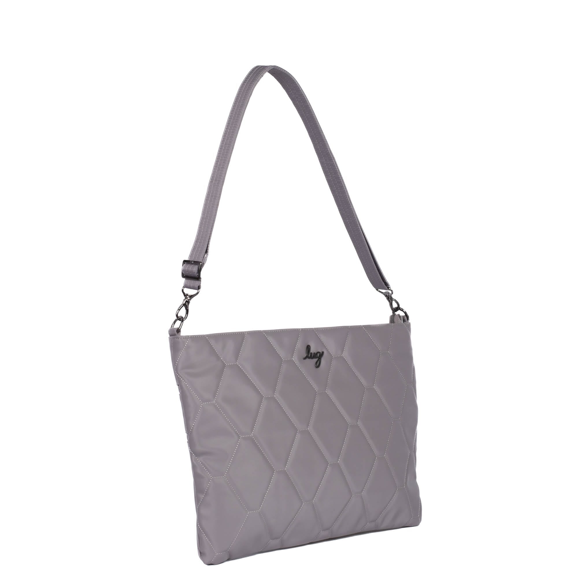 Galley Satin Luxe VL Portfolio Crossbody Bag - PEARL - Galley_PearlSatinVL_02