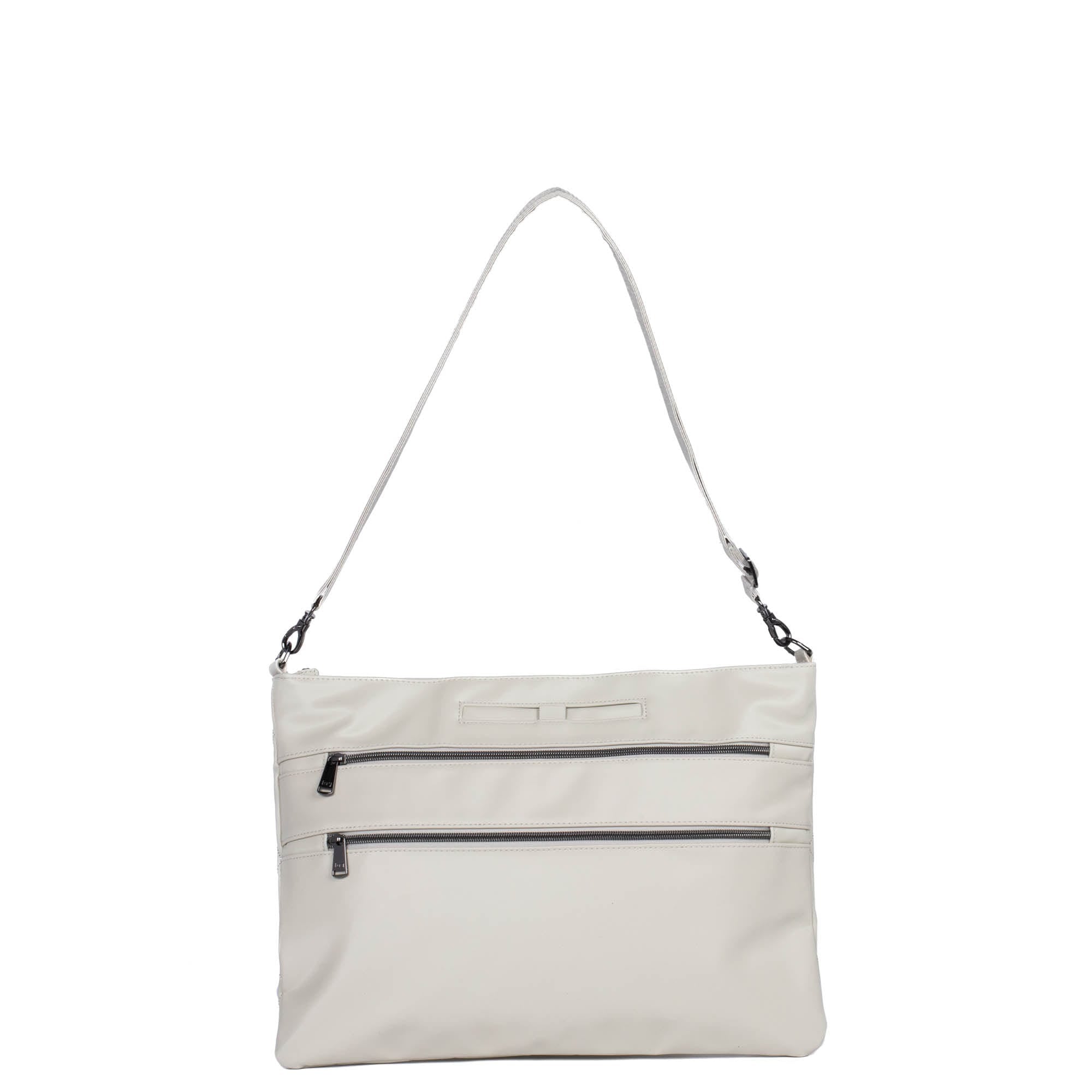 Galley Satin Luxe VL Portfolio Crossbody Bag - PEBBLE - Galley_PebbleSatinVL_04