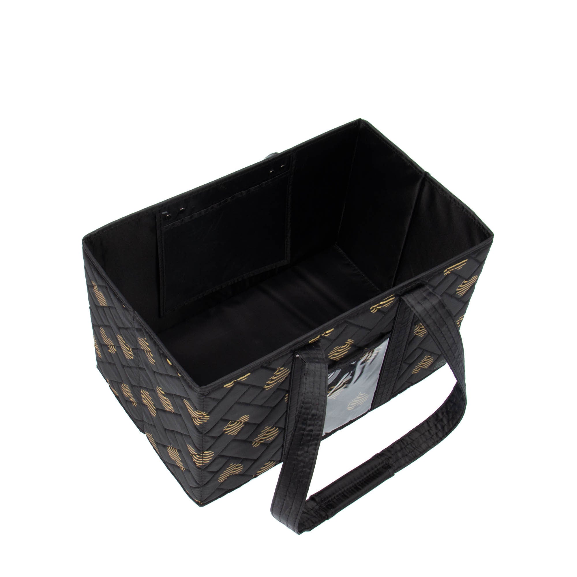 Gallop Collapsible Carry-All Tote - HEARTS BLACK - Gallop_HeartsGold_05
