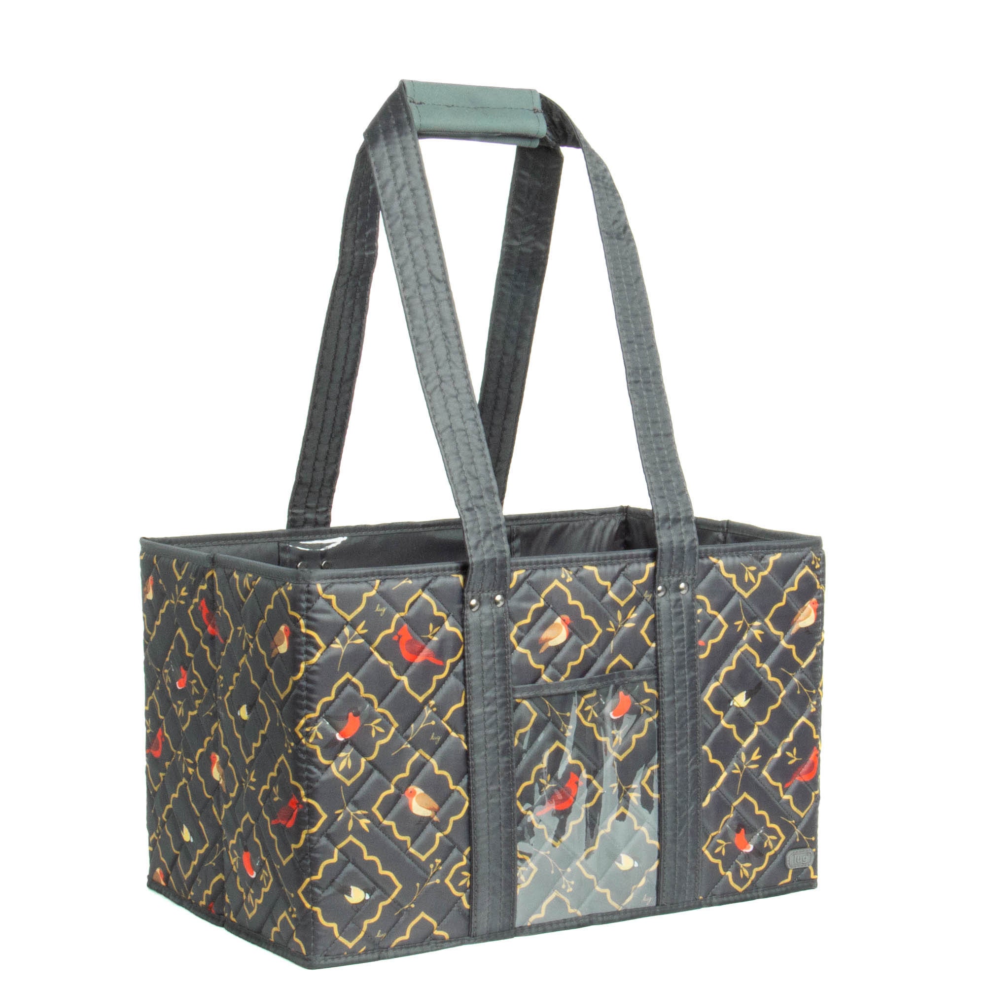 Gallop Collapsible Carry-All Tote - SONGBIRDS GREY - Gallop_SongbirdsGrey_02