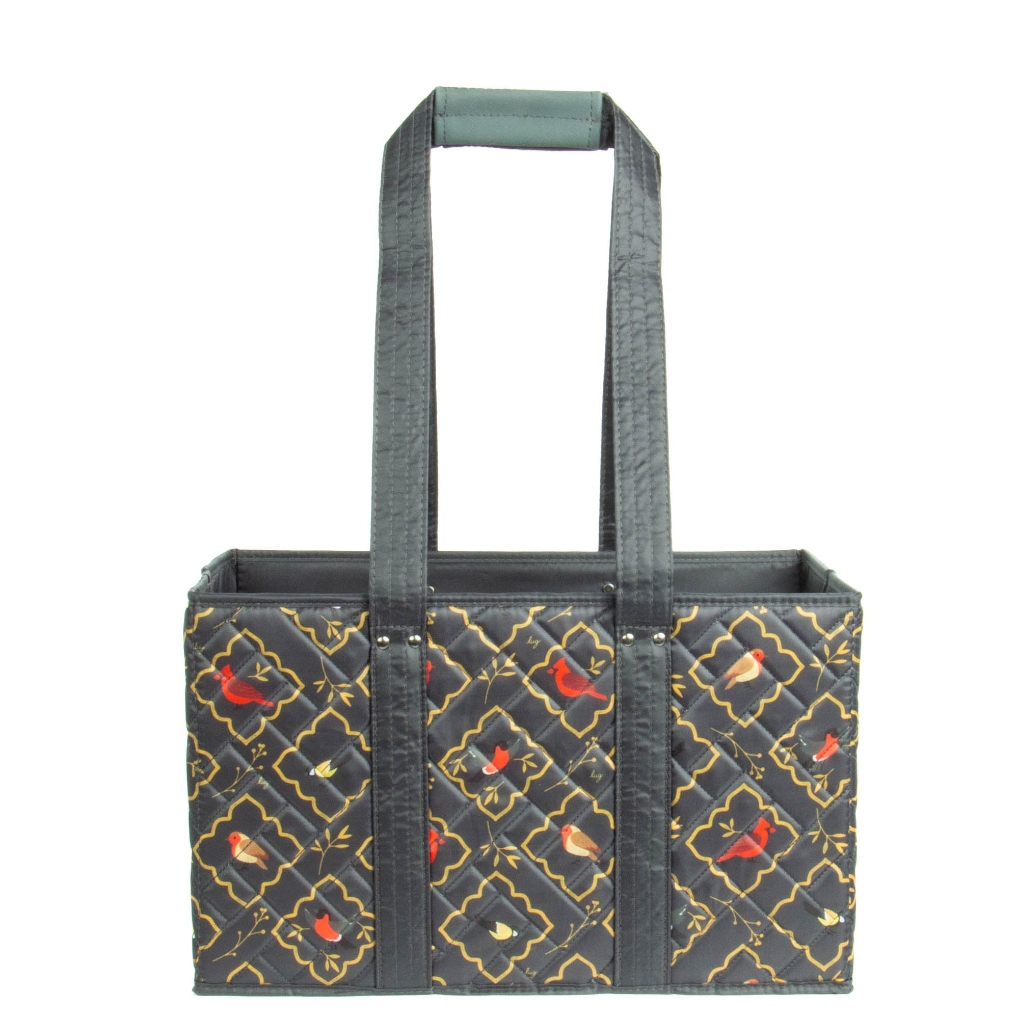 Gallop Collapsible Carry-All Tote - SONGBIRDS GREY - Gallop_SongbirdsGrey_04