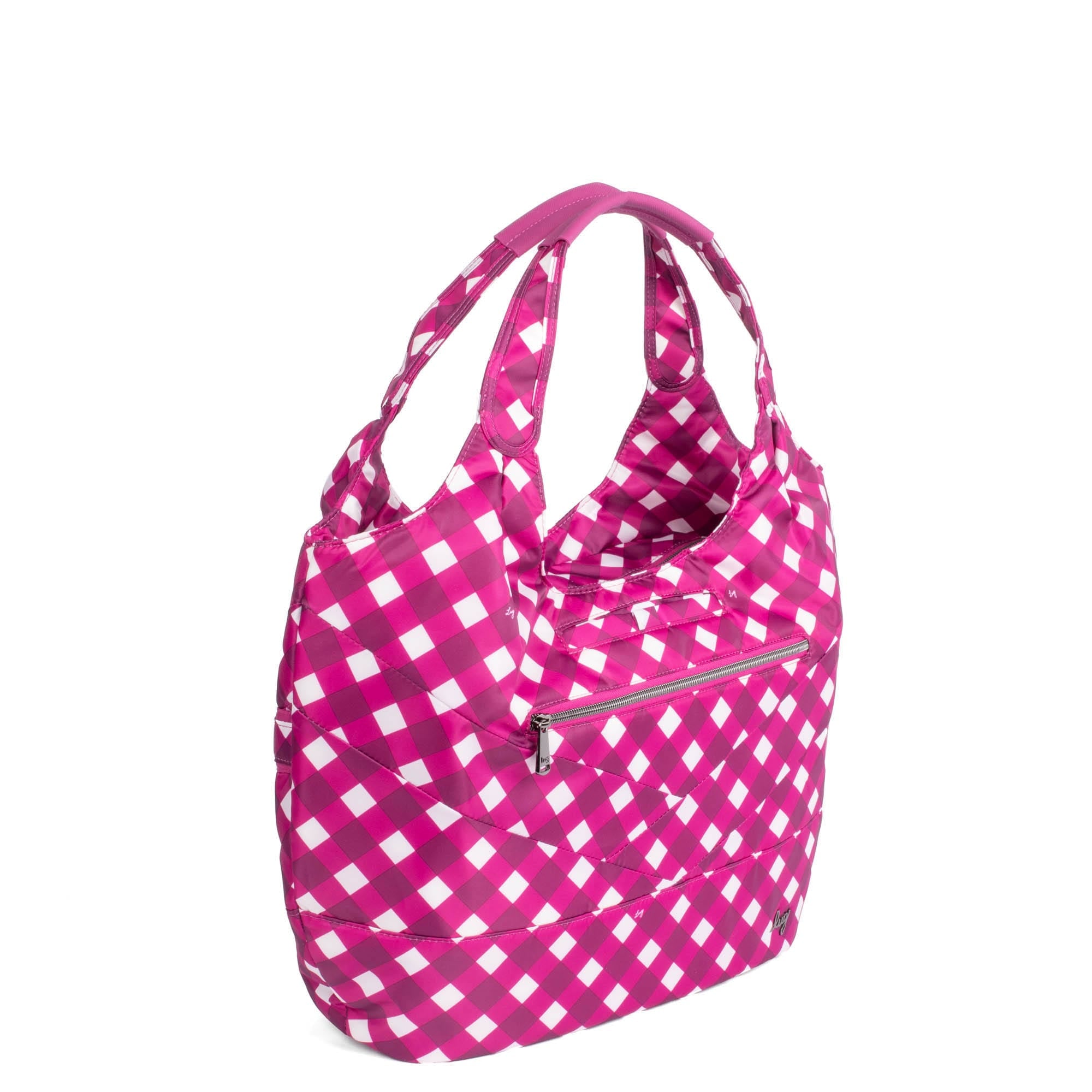 Gondola SE Tote Bag - GINGHAM BERRY - GondolaSE_GinghamBerry_02