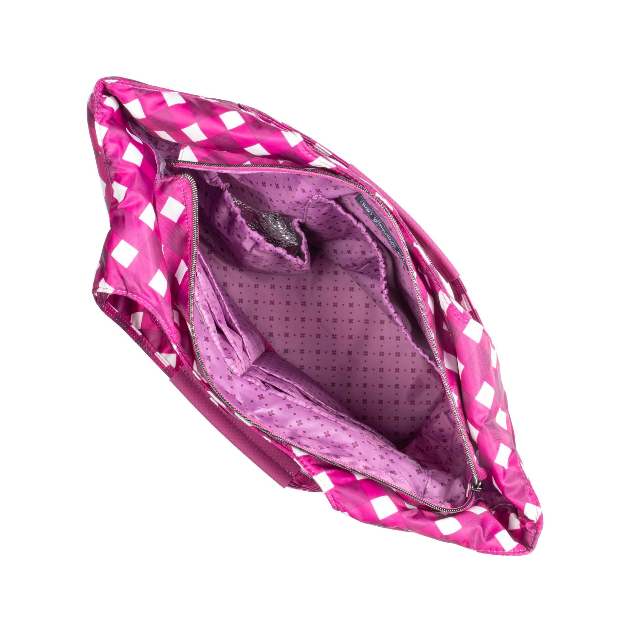 Gondola SE Tote Bag - GINGHAM BERRY - GondolaSE_GinghamBerry_05