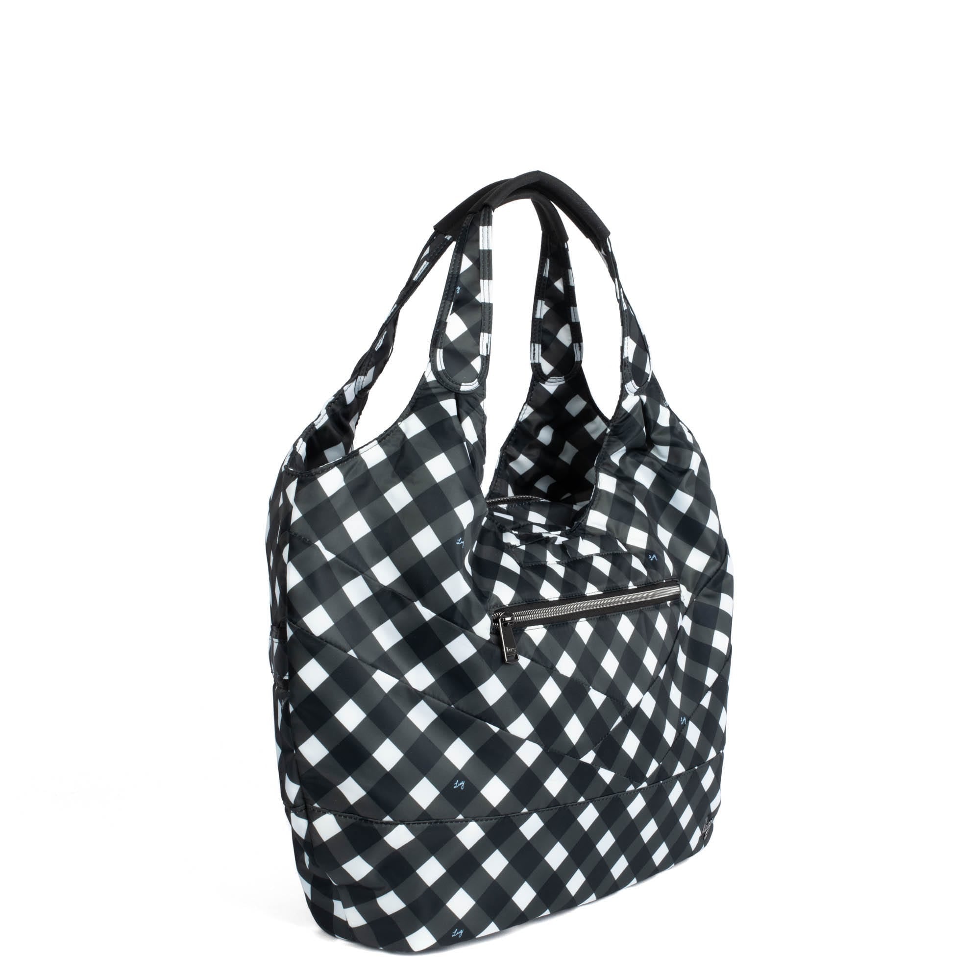 Gondola SE Tote Bag - GINGHAM BLACK - GondolaSE_GinghamBlack_02