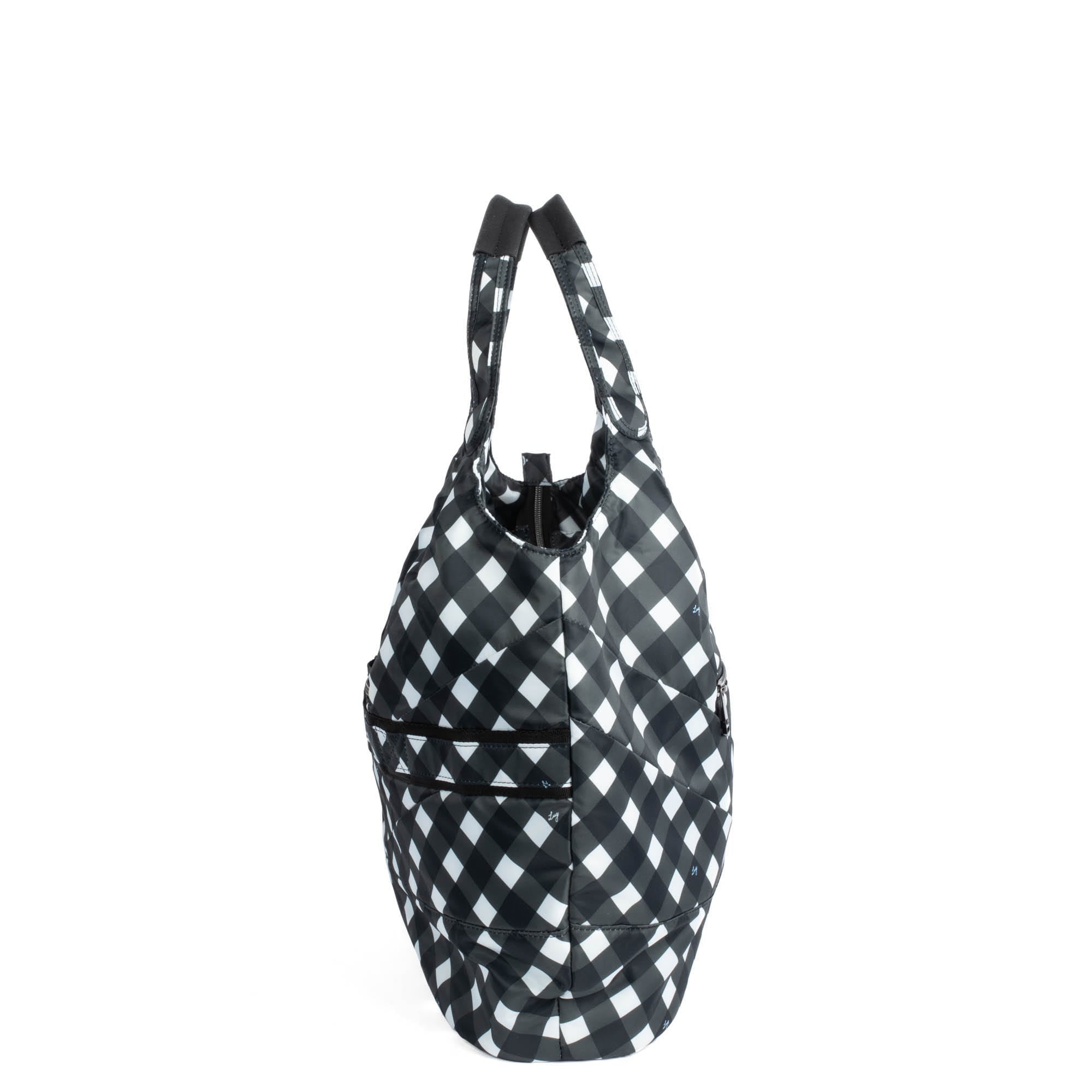 Gondola SE Tote Bag - GINGHAM BLACK - GondolaSE_GinghamBlack_03
