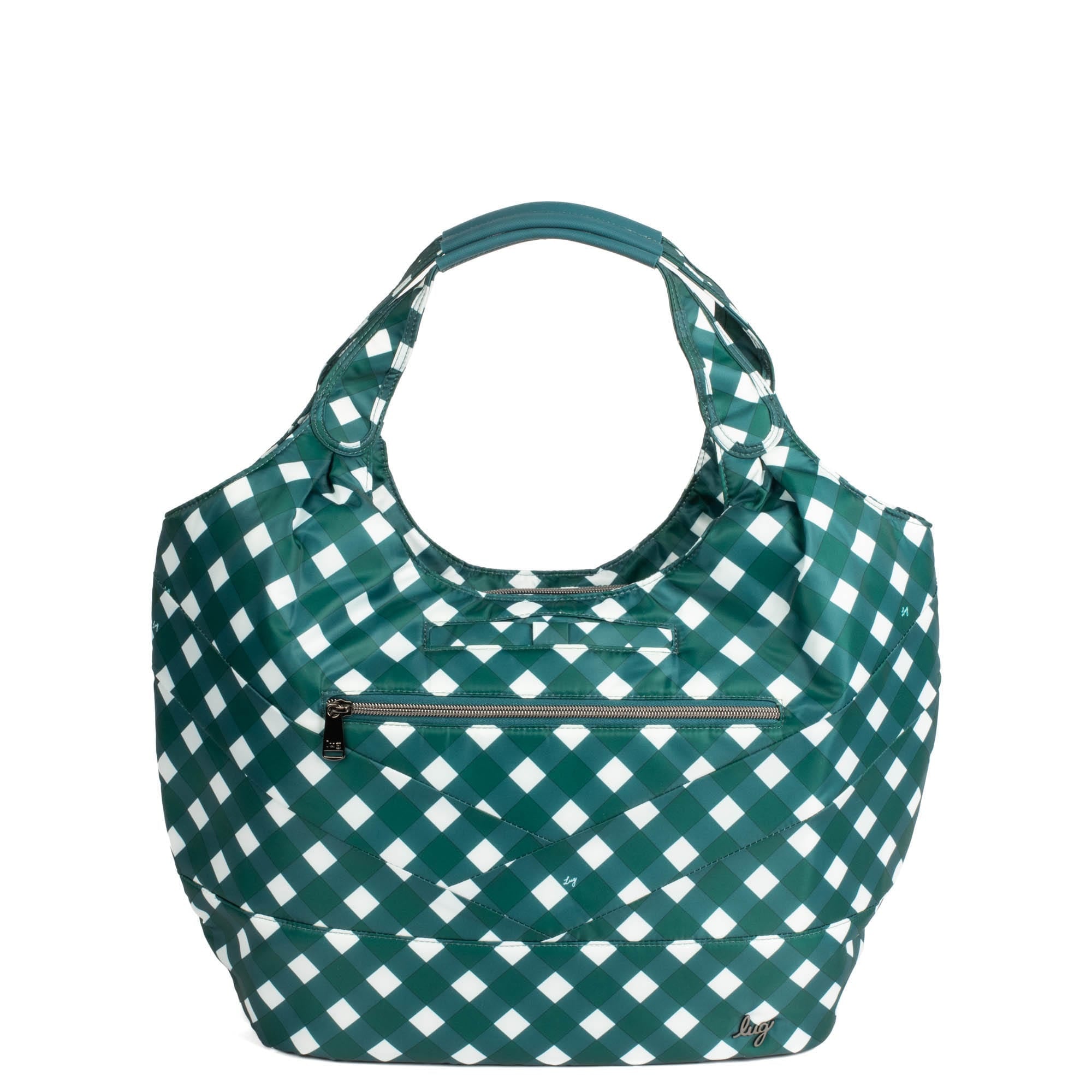 Gondola SE Tote Bag - GINGHAM EVERGREEN - GondolaSE_GinghamEvergreen_01