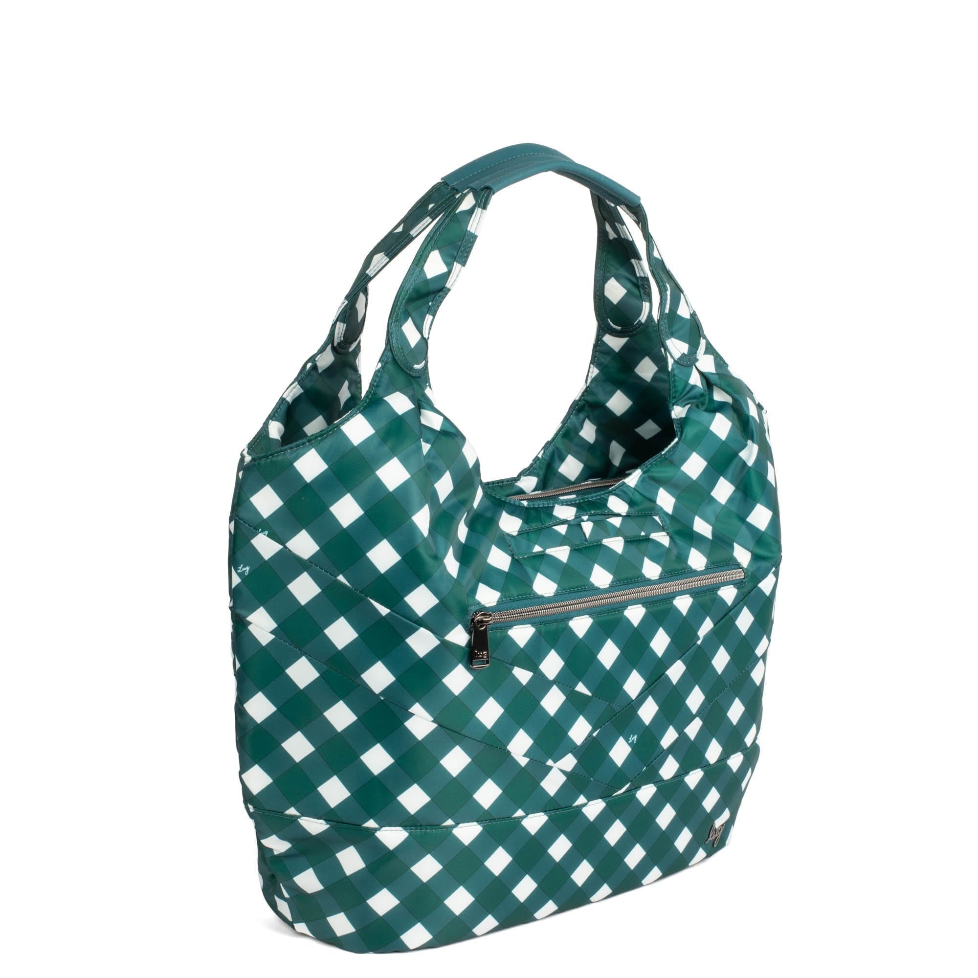 Gondola SE Tote Bag - GINGHAM EVERGREEN - GondolaSE_GinghamEvergreen_02
