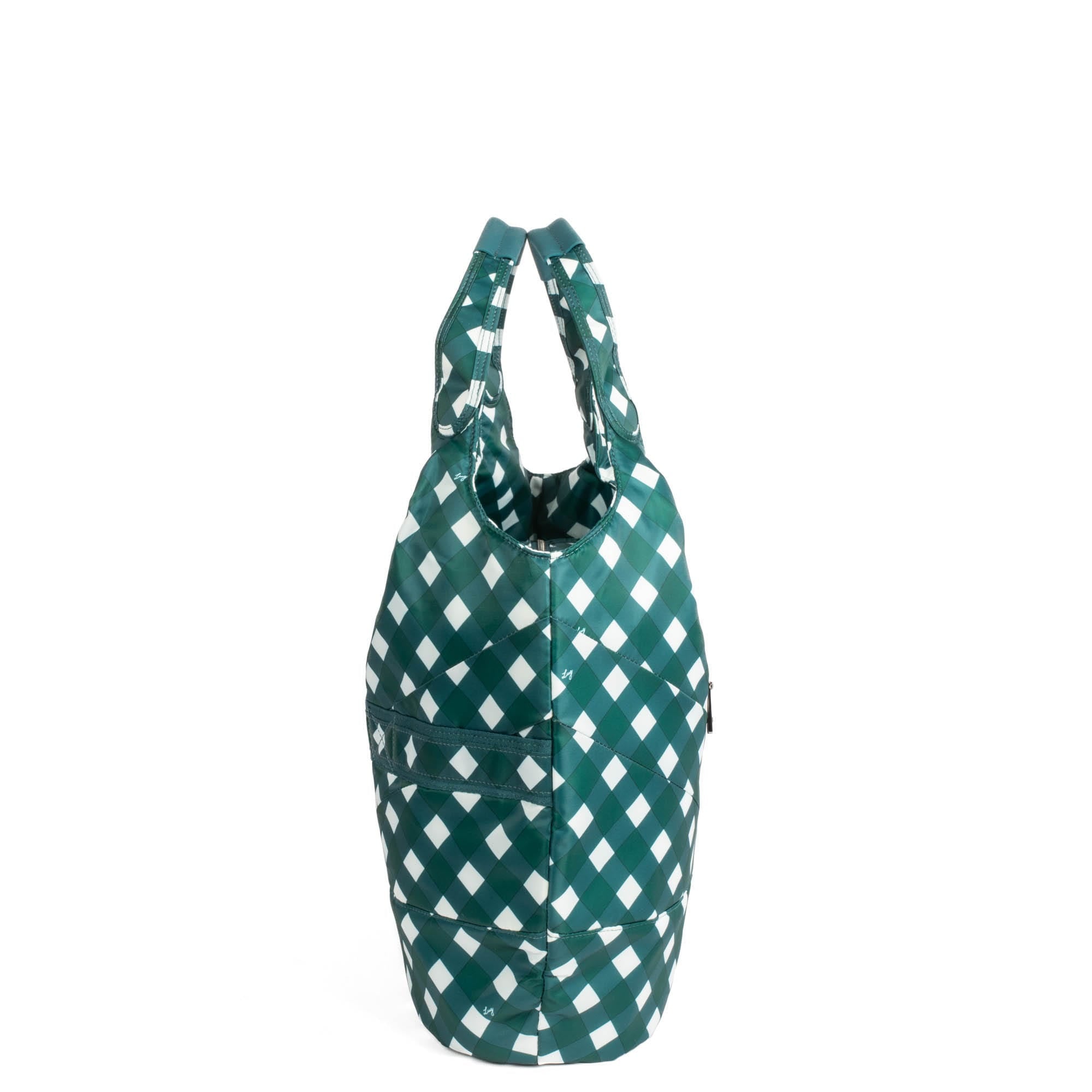 Gondola SE Tote Bag - GINGHAM EVERGREEN - GondolaSE_GinghamEvergreen_03