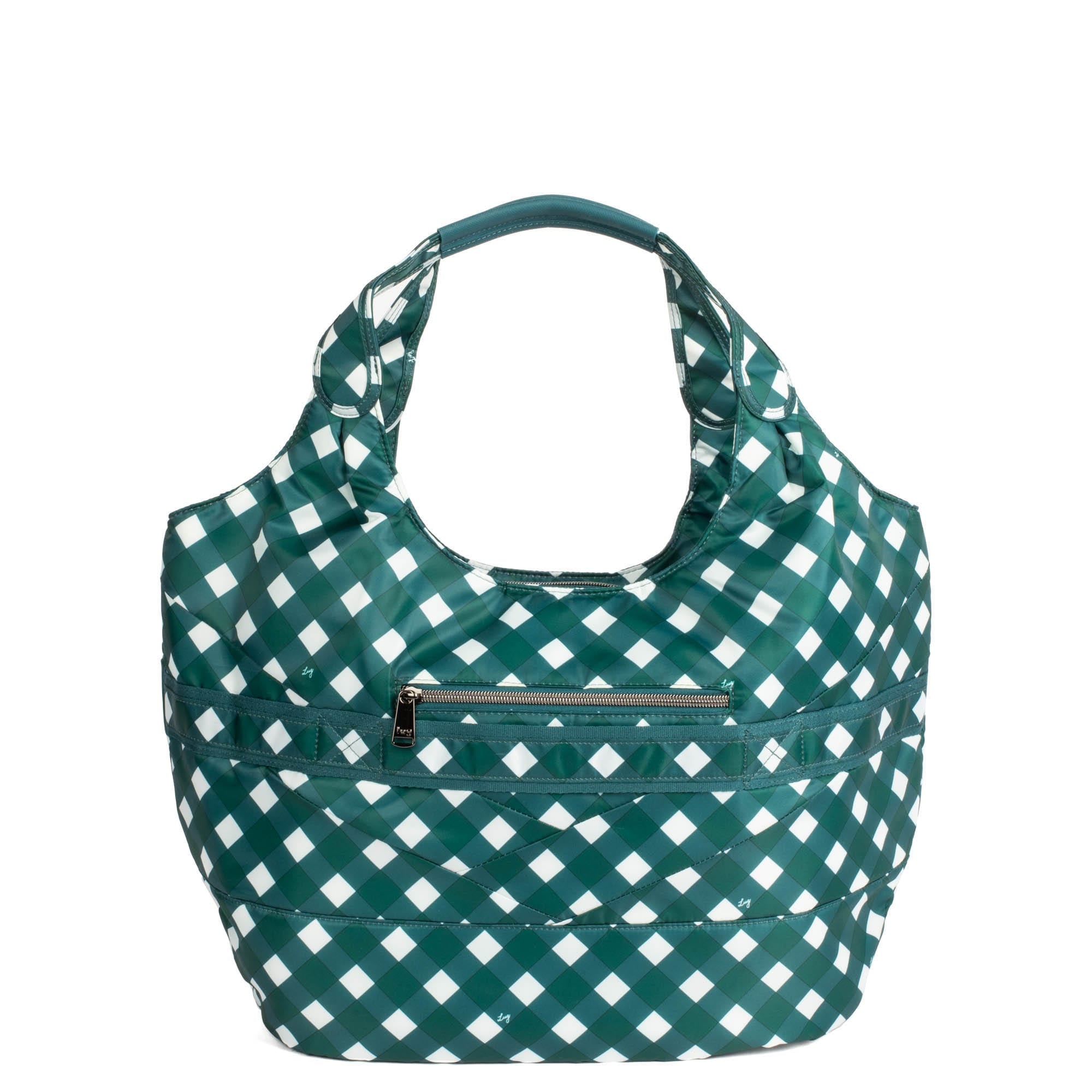 Gondola SE Tote Bag - GINGHAM EVERGREEN - GondolaSE_GinghamEvergreen_04