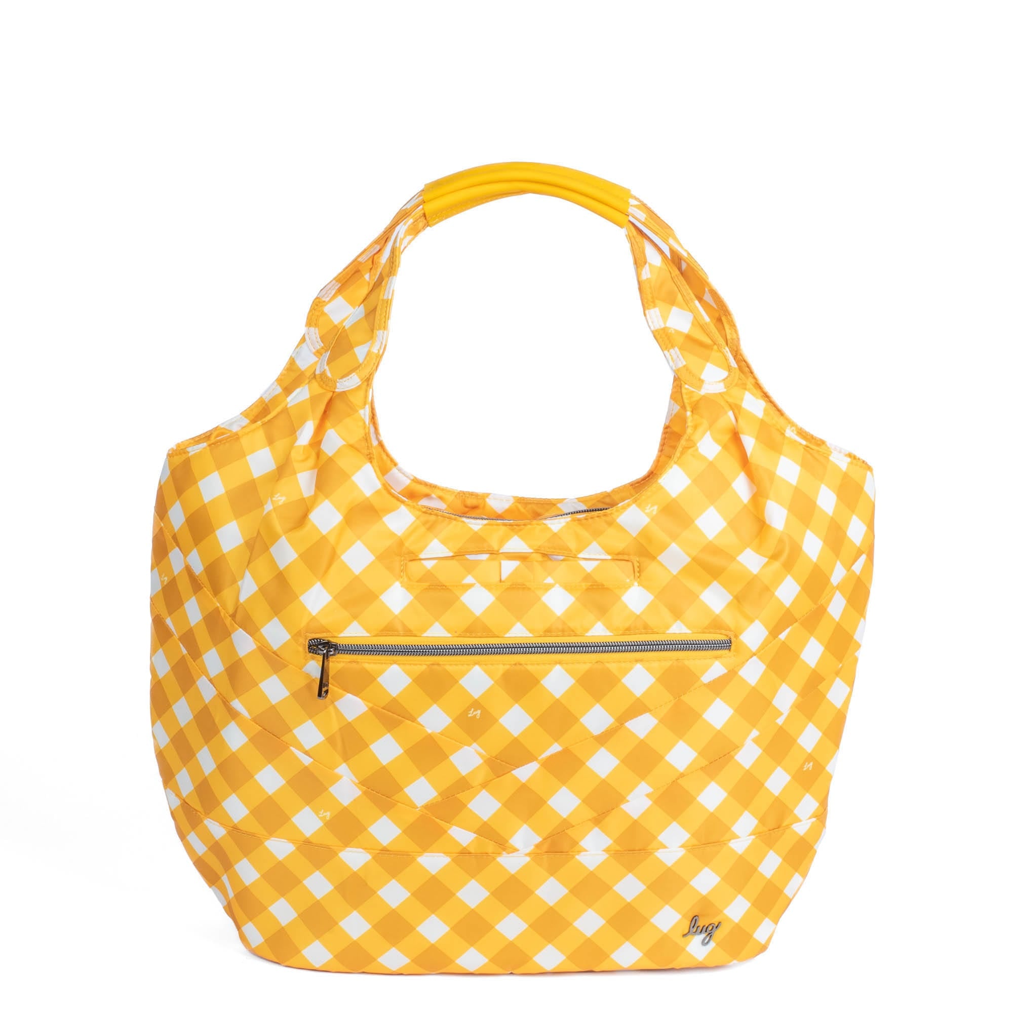 Gondola SE Tote Bag - GINGHAM MUSTARD - GondolaSE_GinghamMustard_01