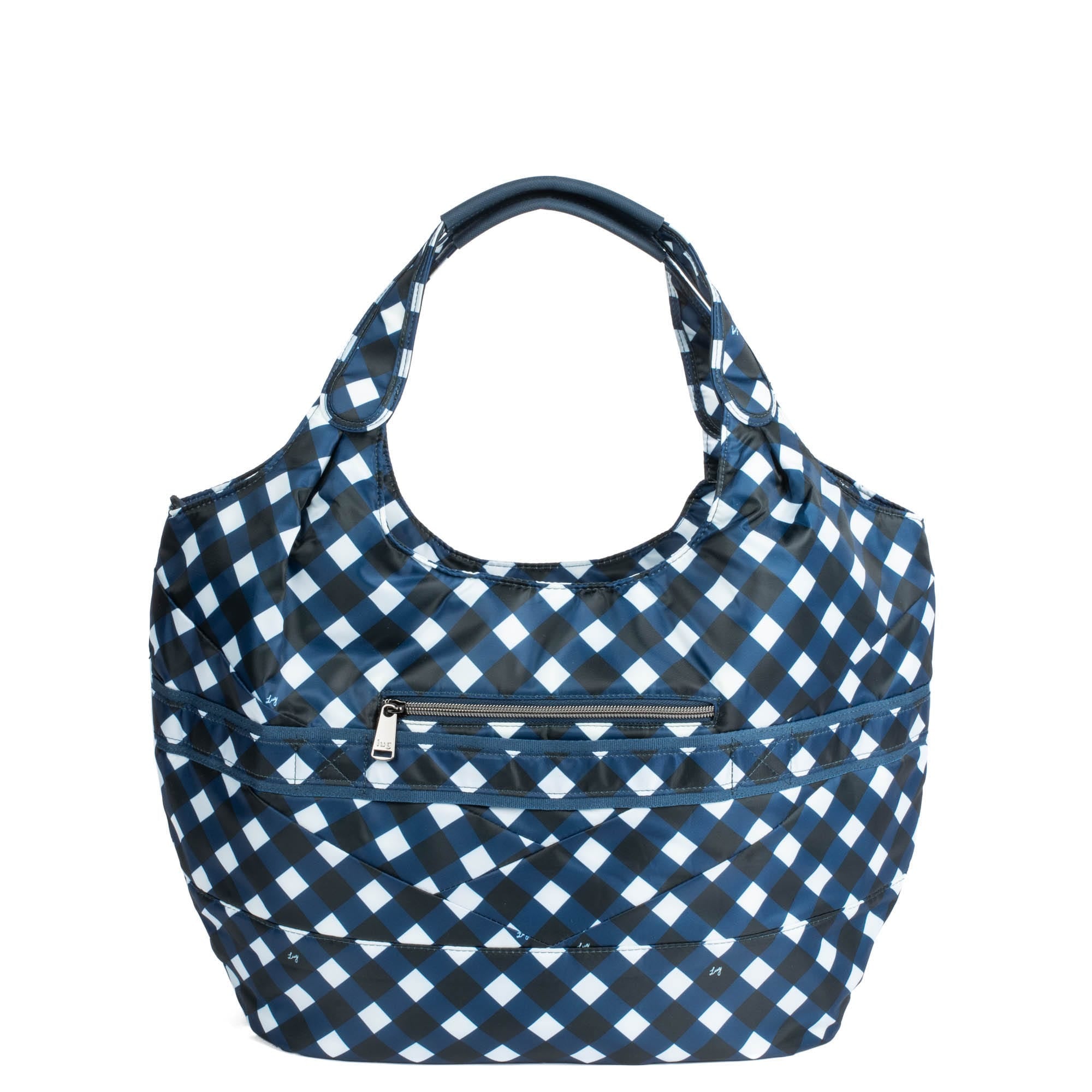 Gondola SE Tote Bag - GINGHAM NAVY - GondolaSE_GinghamNavy_01