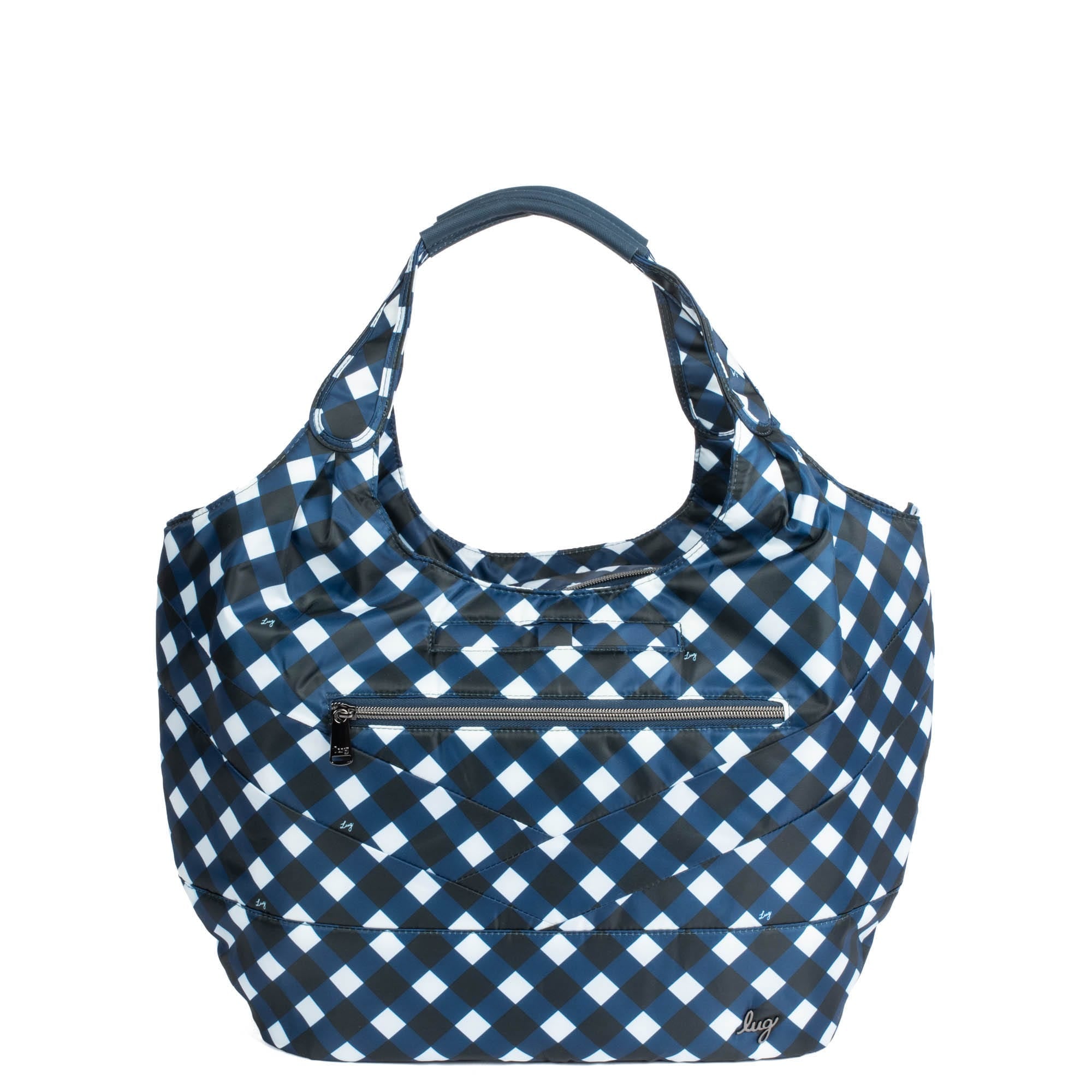Gondola SE Tote Bag - GINGHAM NAVY - GondolaSE_GinghamNavy_04