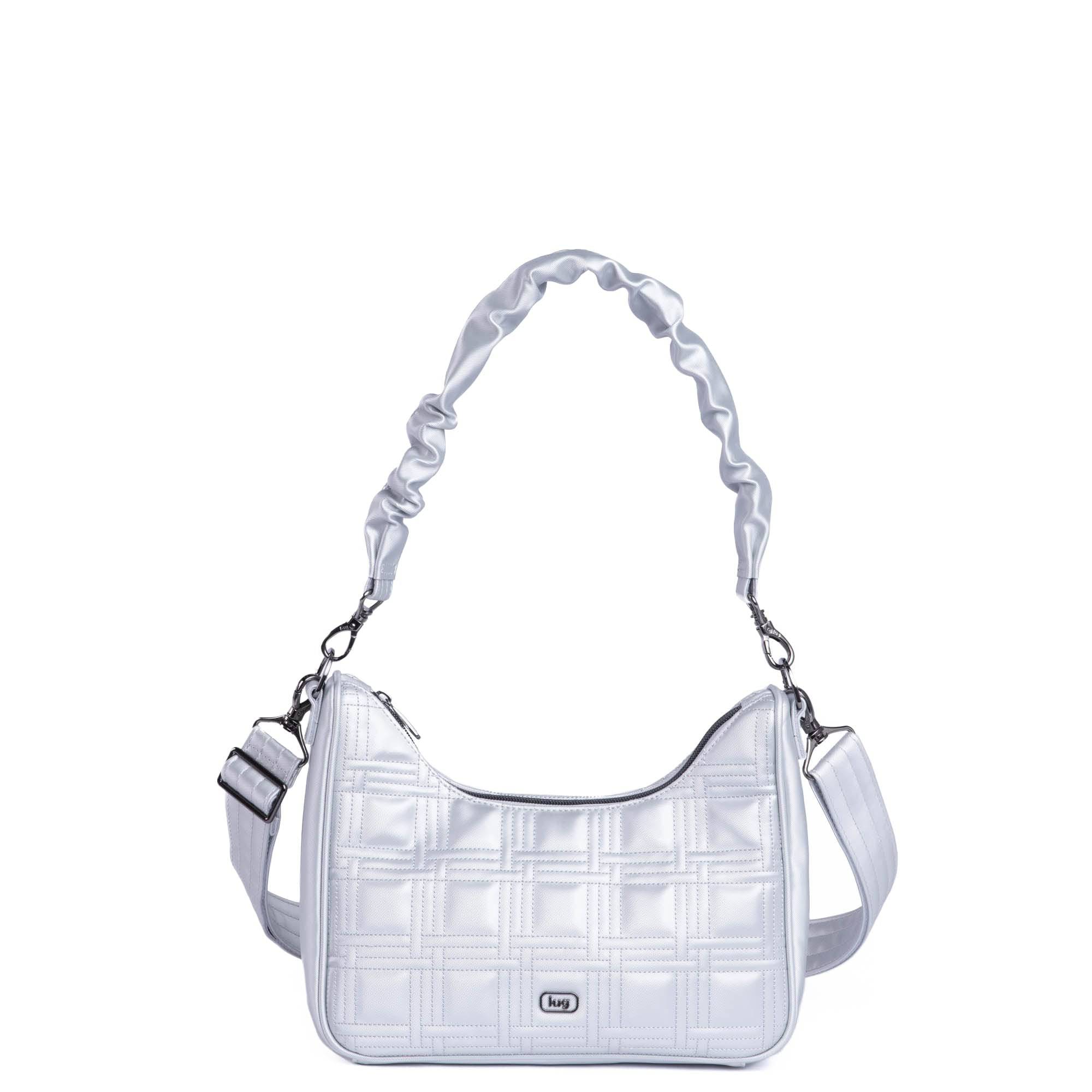 Groove Satin Luxe VL Crossbody Bag - METALLIC SILVER - GrooveSL_MetallicSilver_01