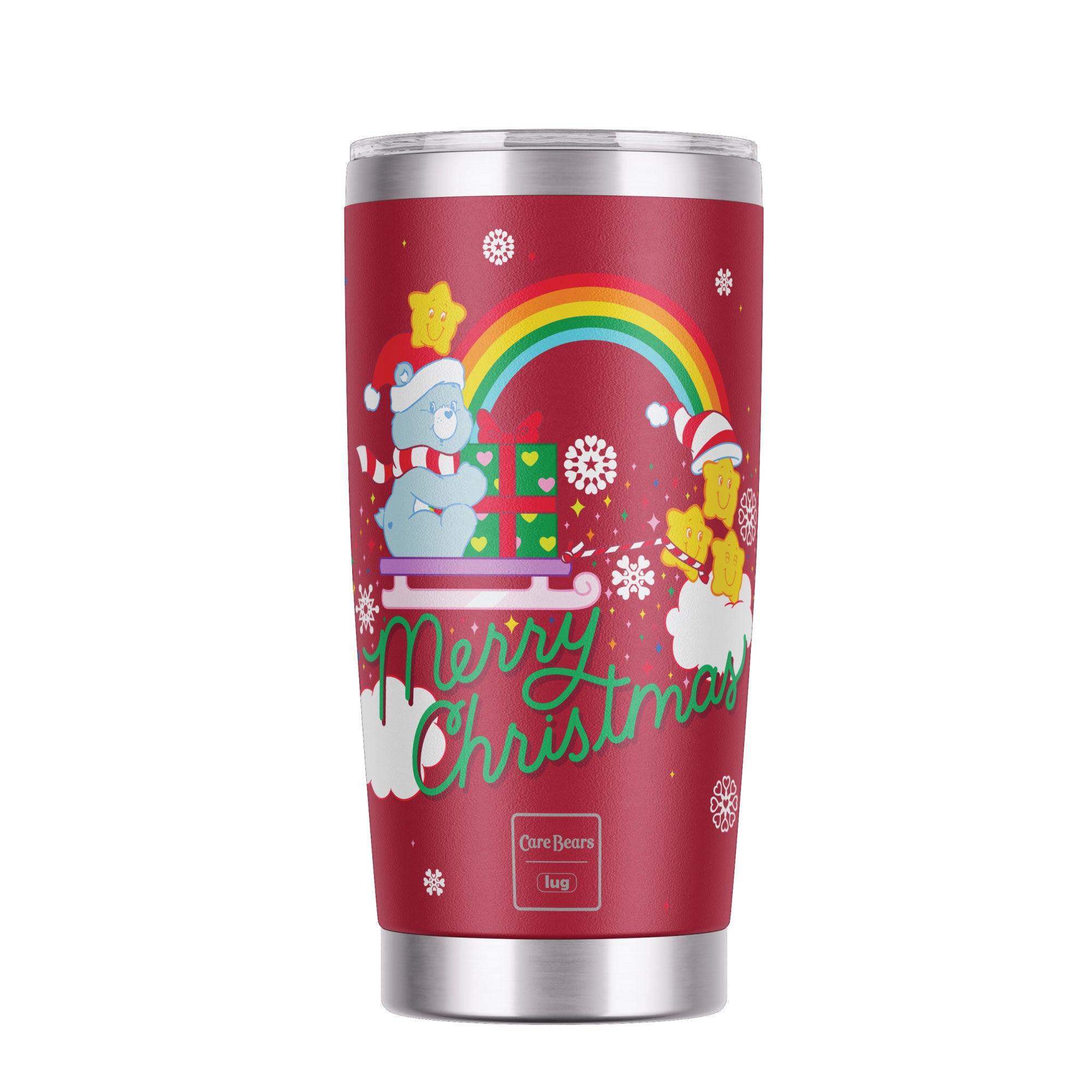 Care Bears x Lug Guzzle Tumbler - HOLIDAY BEAR - Guzzle_HolidayBear_Angle_01