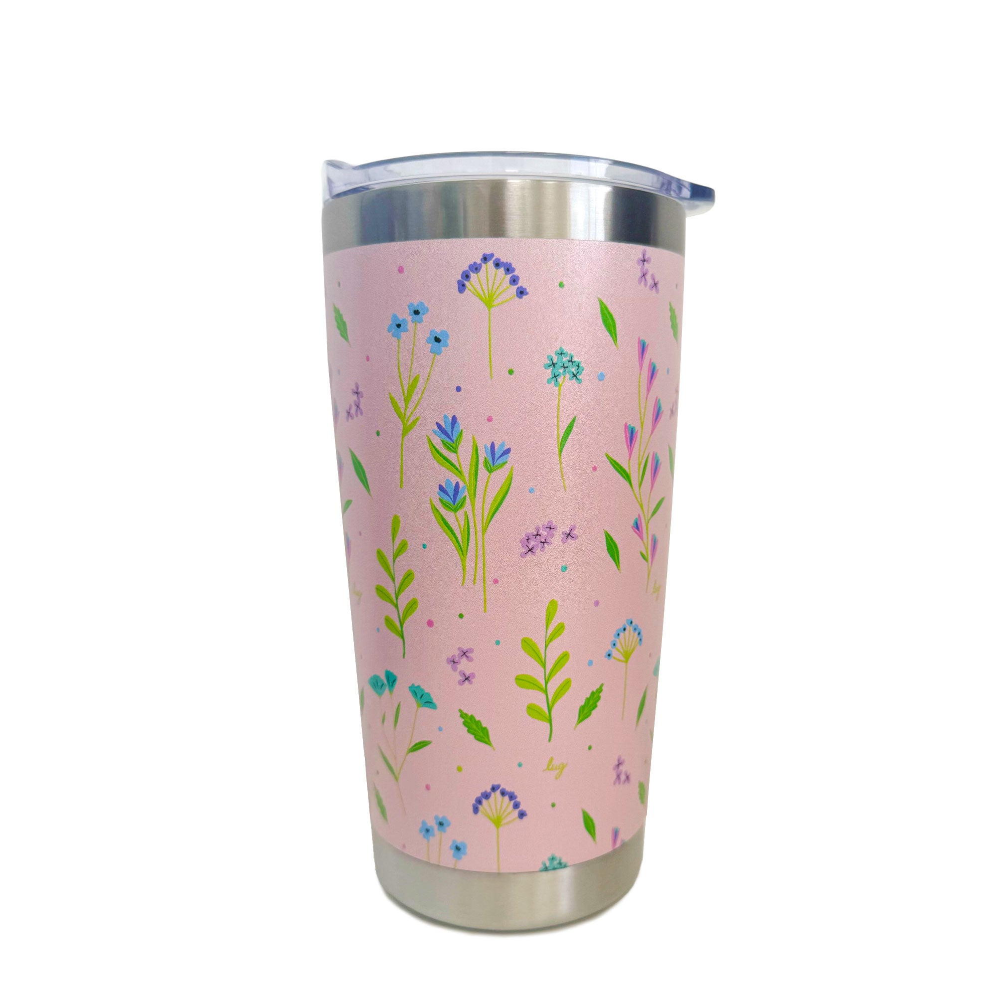 Guzzle Tumbler - MEADOW RETREAT PINK - Guzzle_MeadowRetreatPink_Angle_01