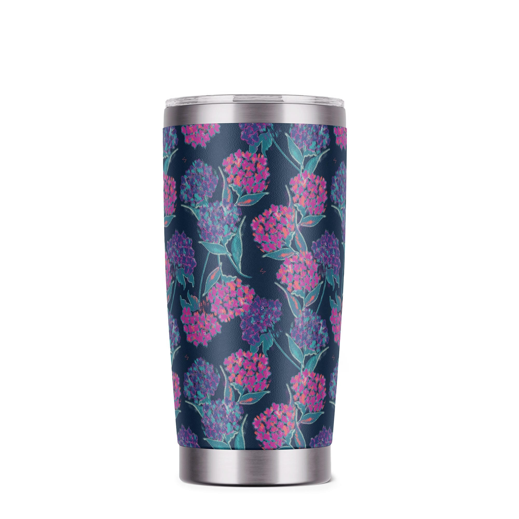 Guzzle Tumbler - HYDRANGEA NAVY - Guzzle_Tumbler_HydrangeaNavy_Angle_01