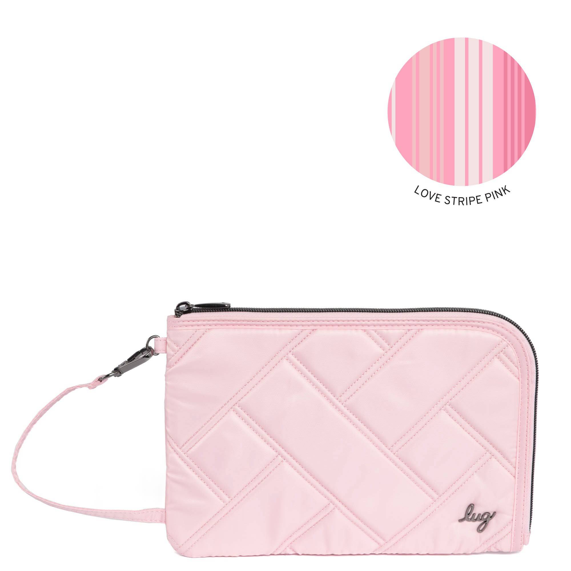 Halfpipe Zip Wristlet Wallet - BUBBLE PINK - HALFPIPE-BUBBLE-PINK